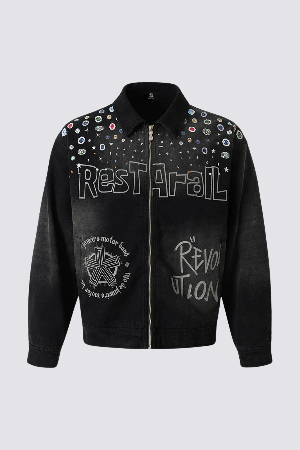 Static Curve Print Jacket Multi