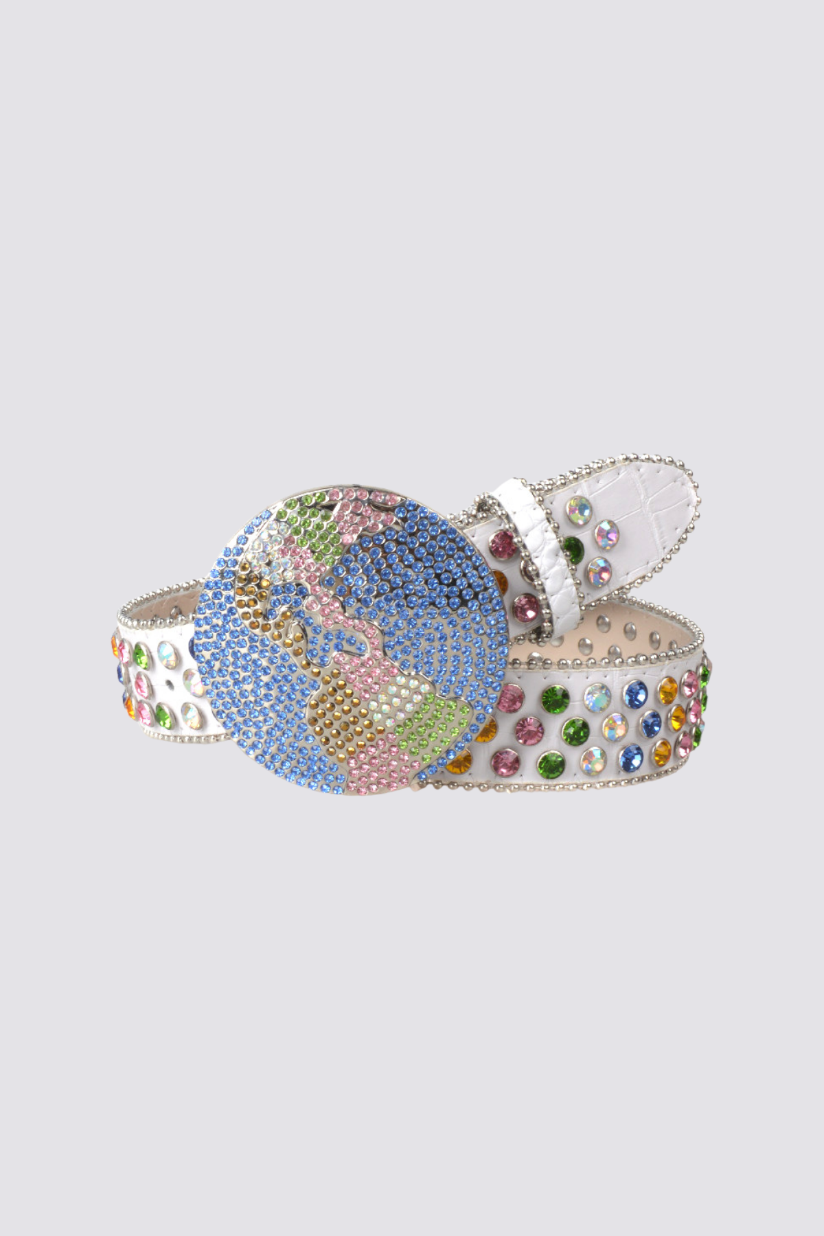 Static Stud Rhinestone Belt