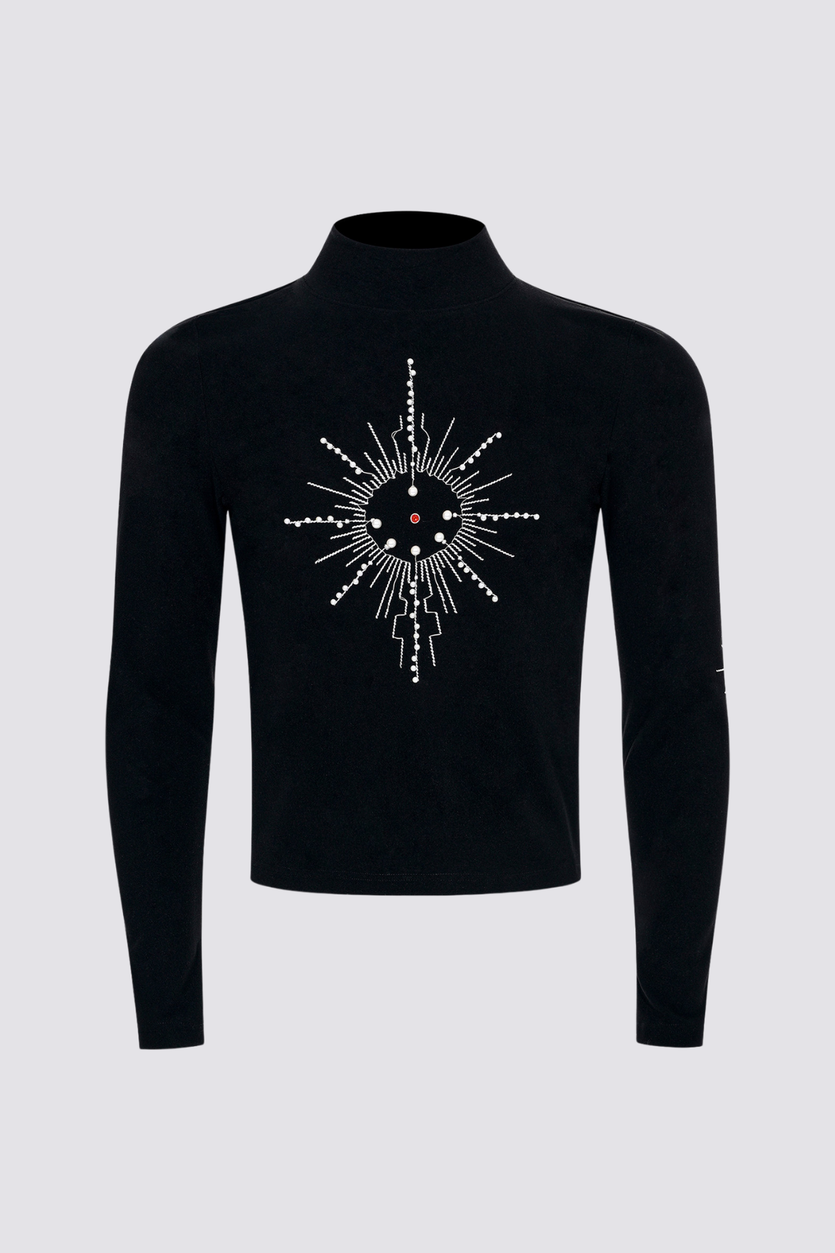 Static Void Embroidery Pearl Long Sleeve Top