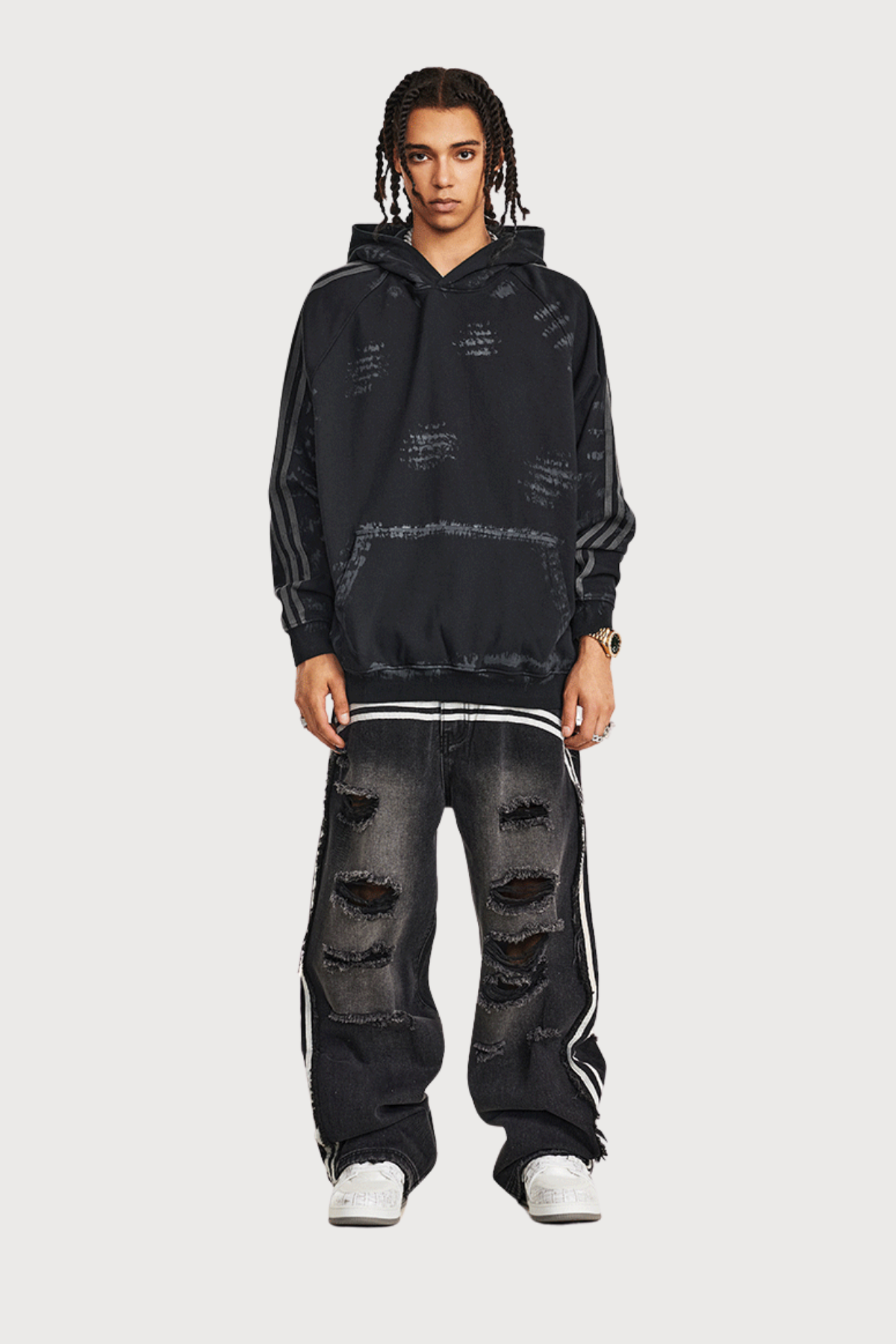 Stealth Loop Retro Long Sleeve Hoodie