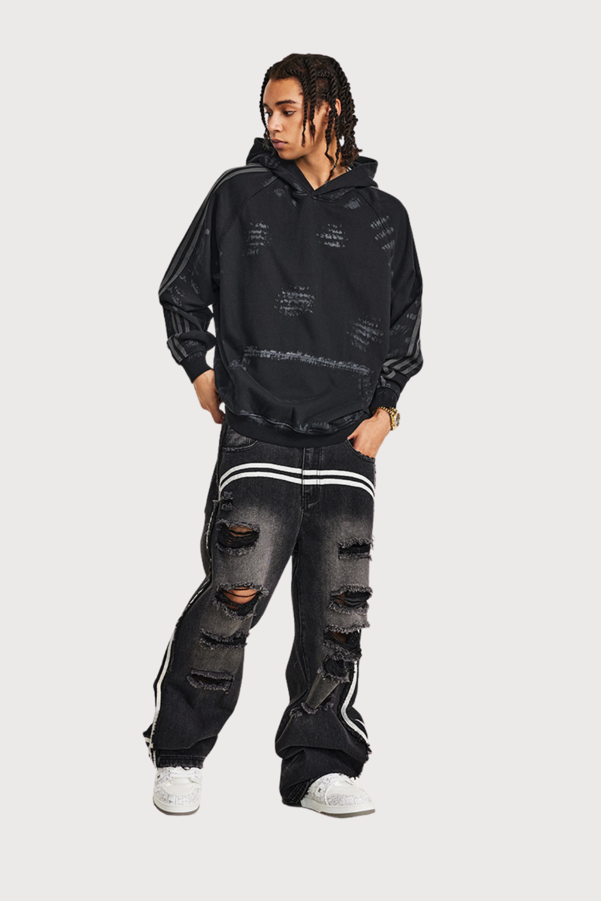 Stealth Loop Retro Long Sleeve Hoodie