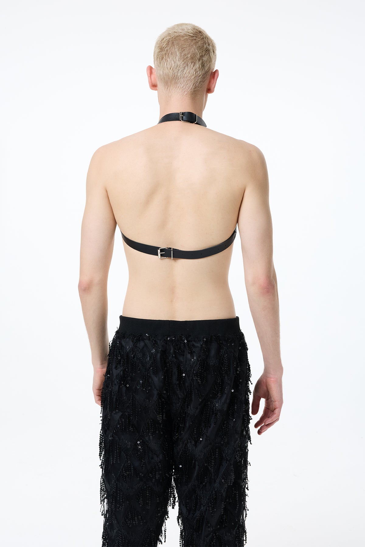 Steel Circuit Leather Chest Harness