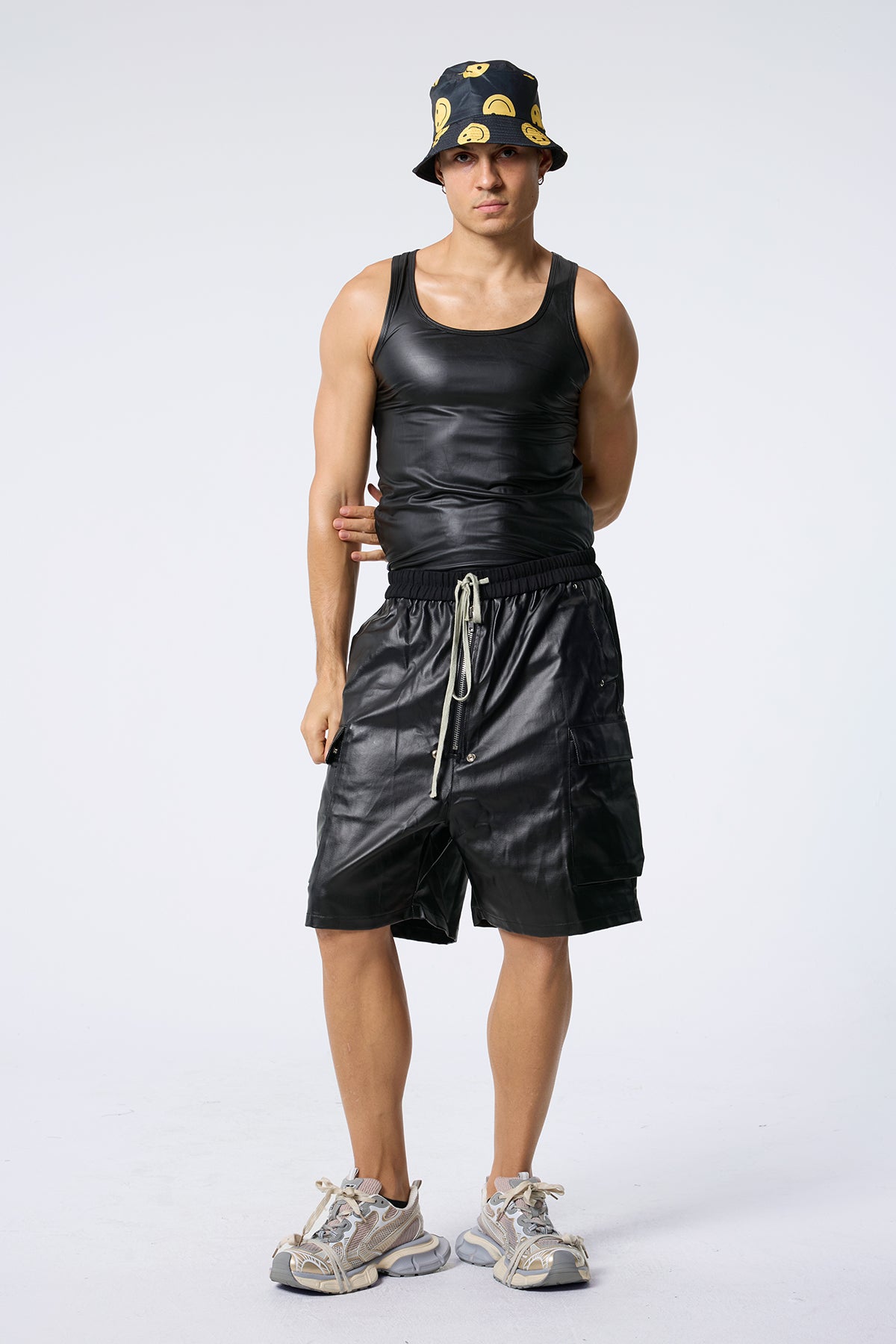 Steel Depth Sleeveless Top Black