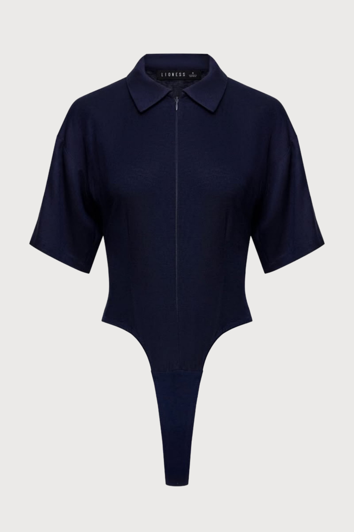 Steel Frame Short Sleeve Zipper Bodysuit