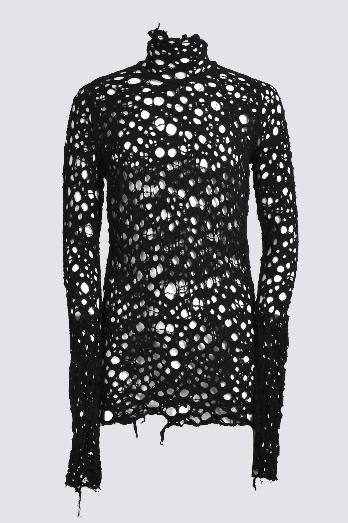 Steel Loop Cutout Long Sleeve Top