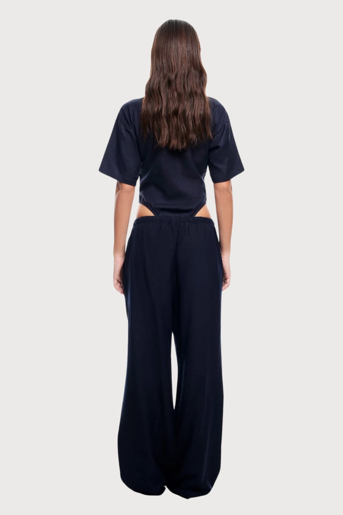 Steel Frame Short Sleeve Zipper Bodysuit