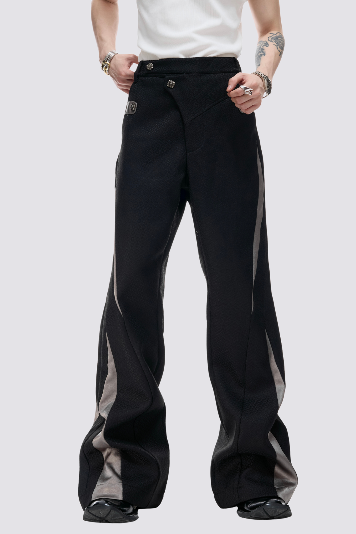 Stiff Circuit Deconstruct Bootcut Pants