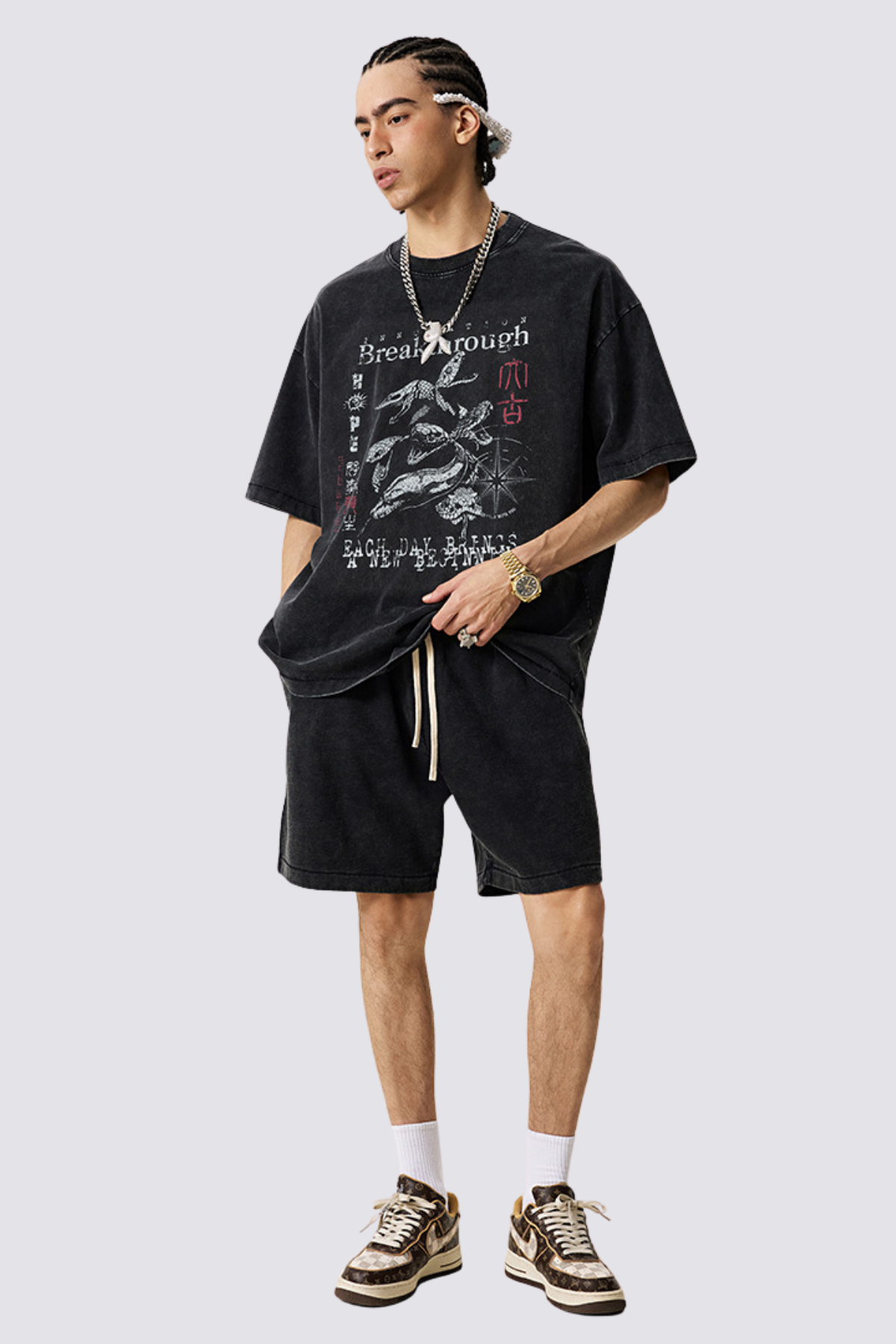 Still Pulse Snake Print Top