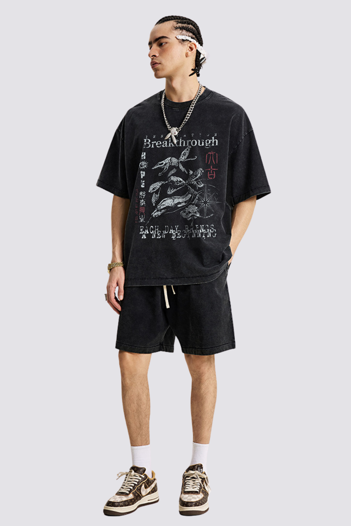 Still Pulse Snake Print Top