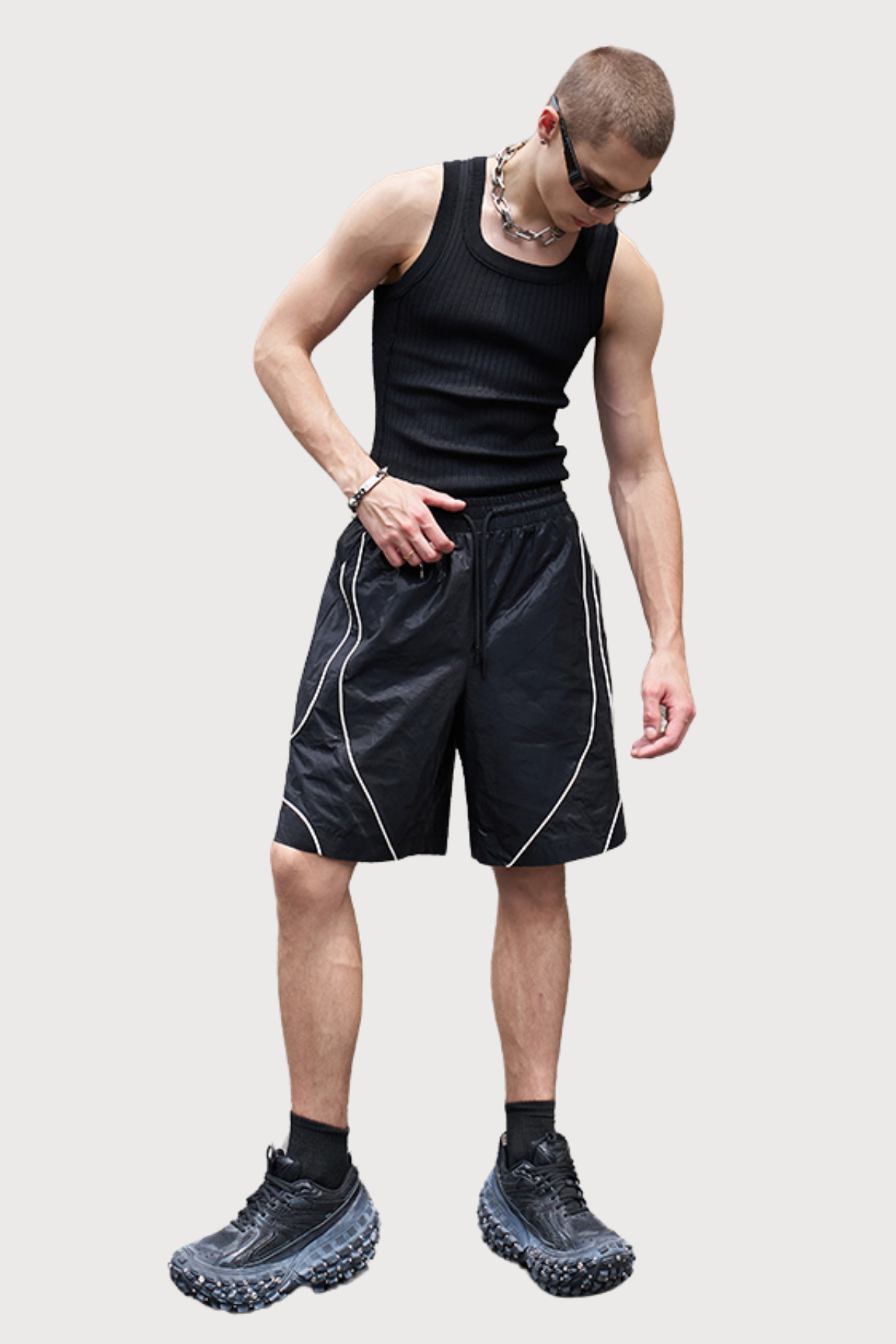 Still Wrap Satin Short