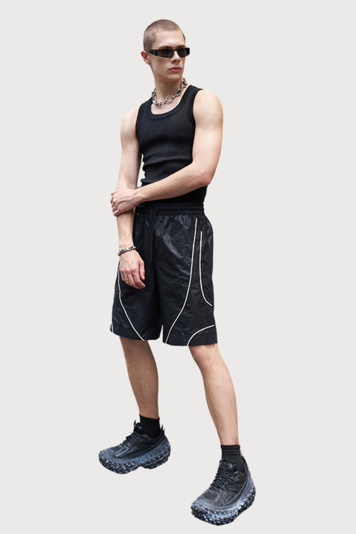 Still Wrap Satin Short