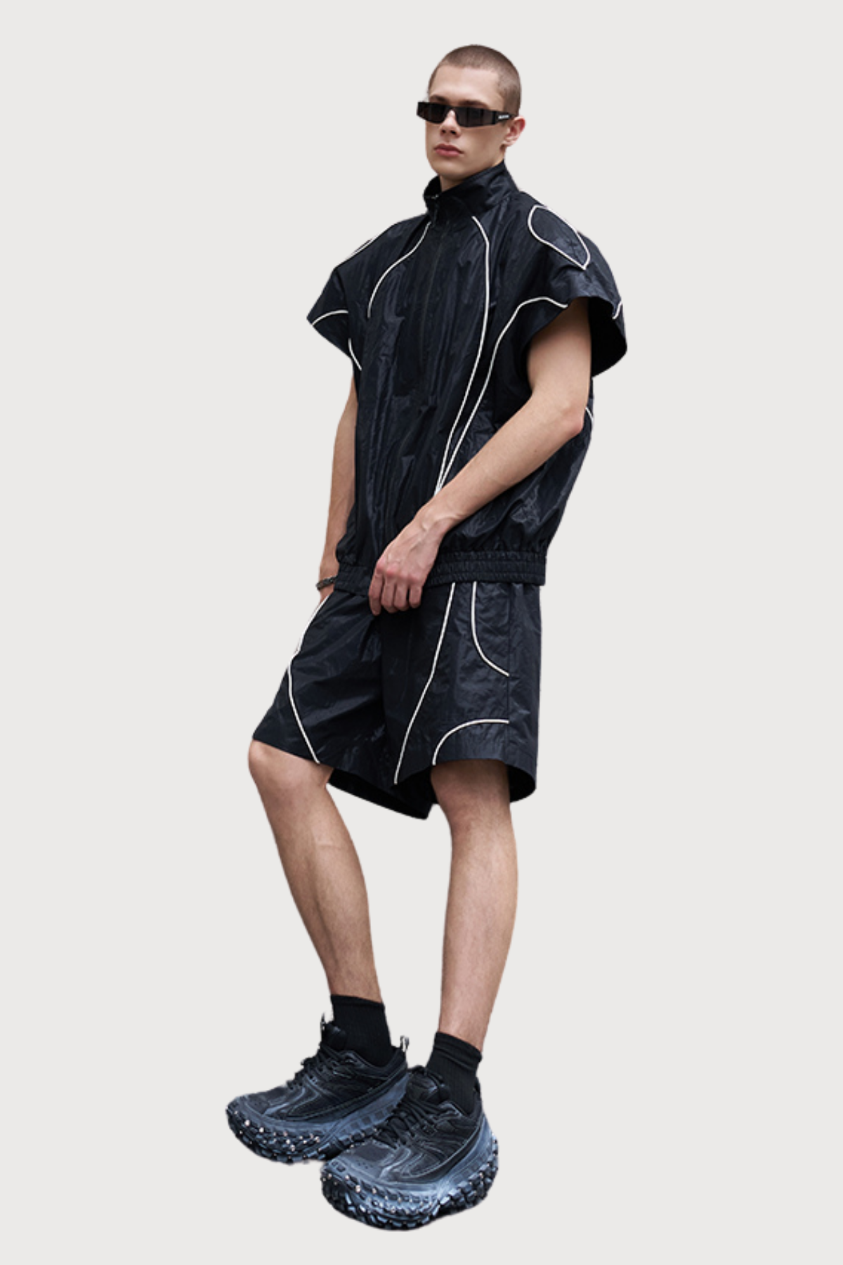 Still Wrap Satin Short