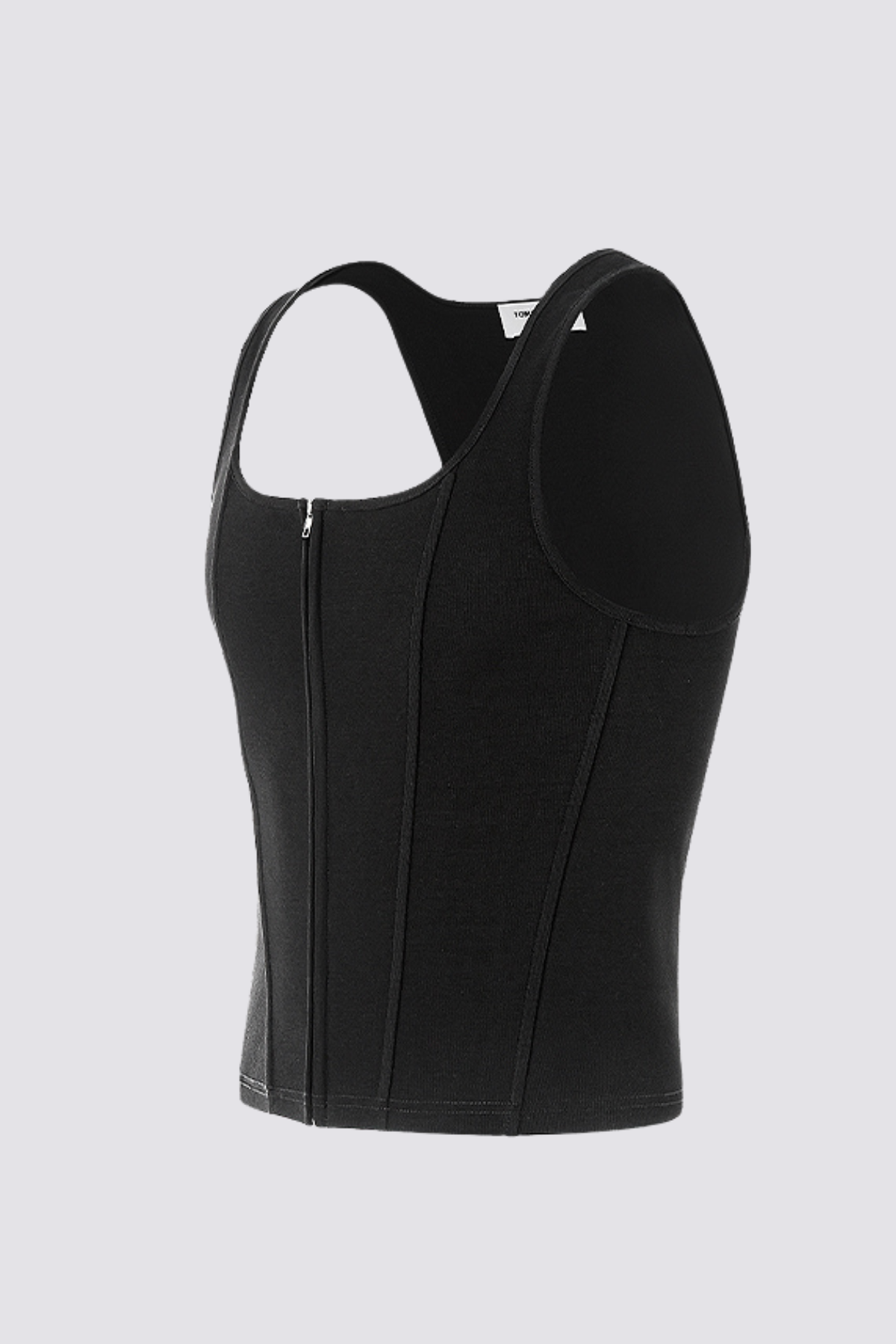 Stone Drift Zipper Top