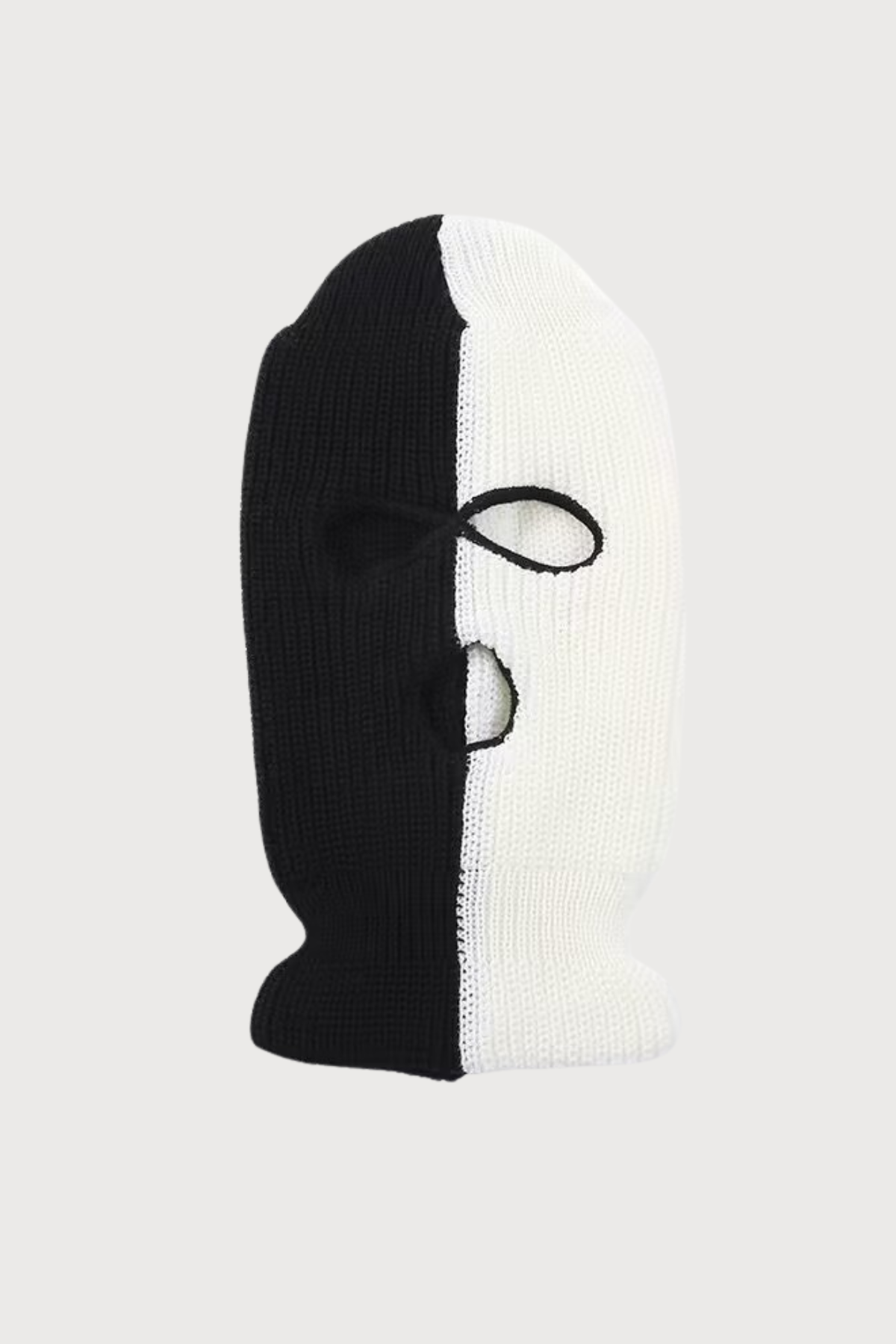 Stone Flick Colorblock Knit Balaclava