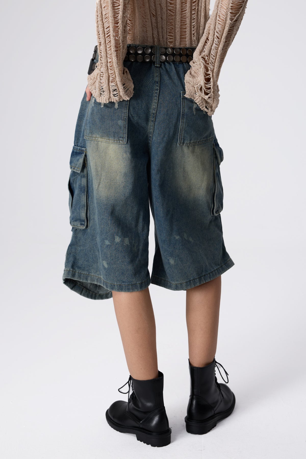 Storm Tread Ruched Wide Leg Shorts