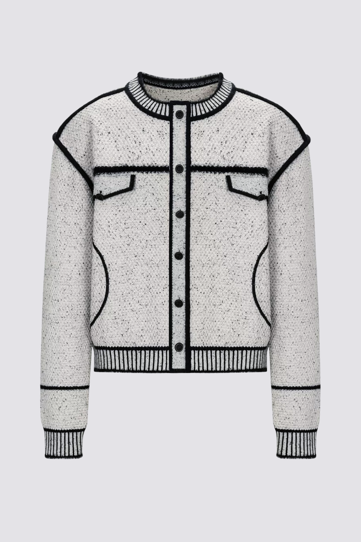 Stretch Knit Sweater Jacket