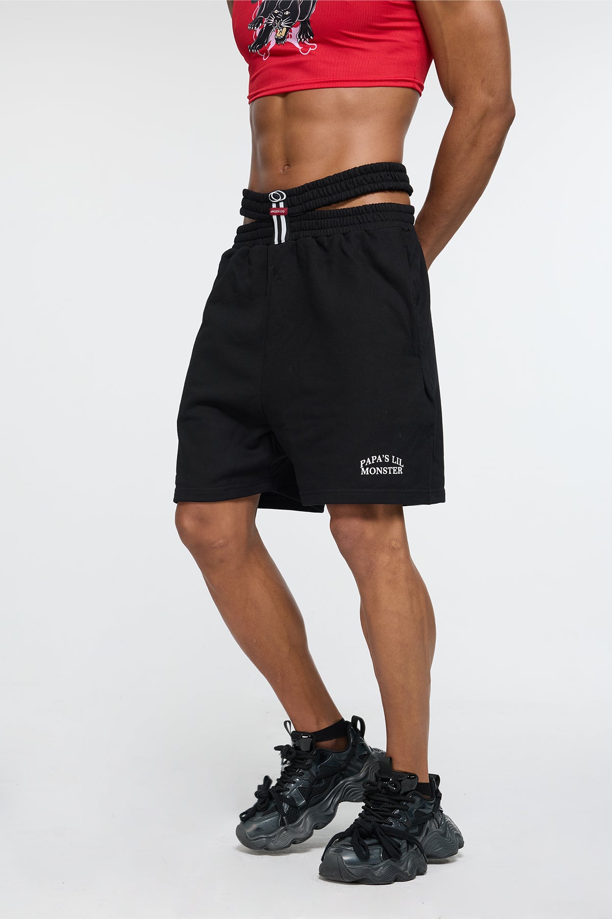 Structured Boxer Straight Shorts