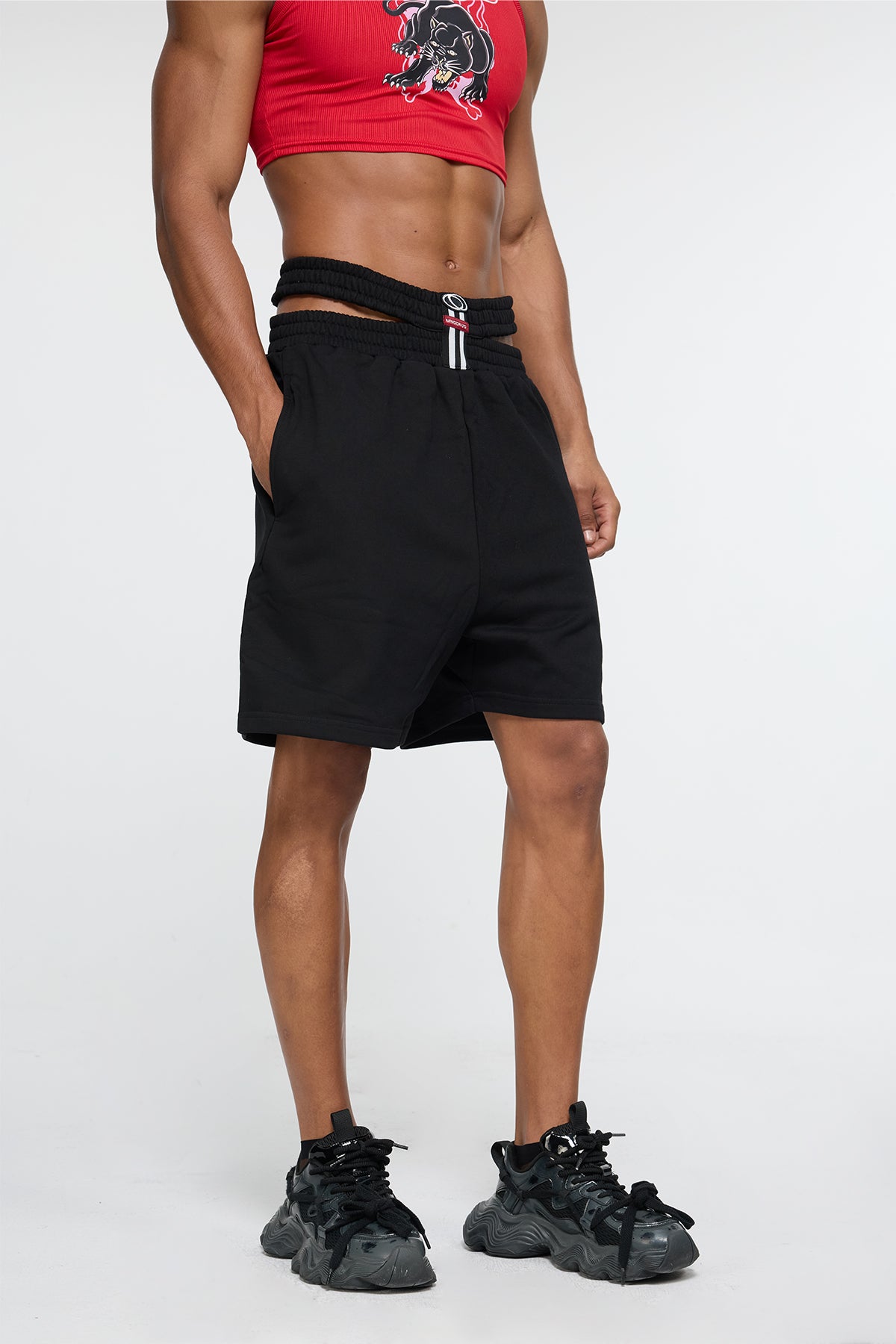 Structured Boxer Straight Shorts