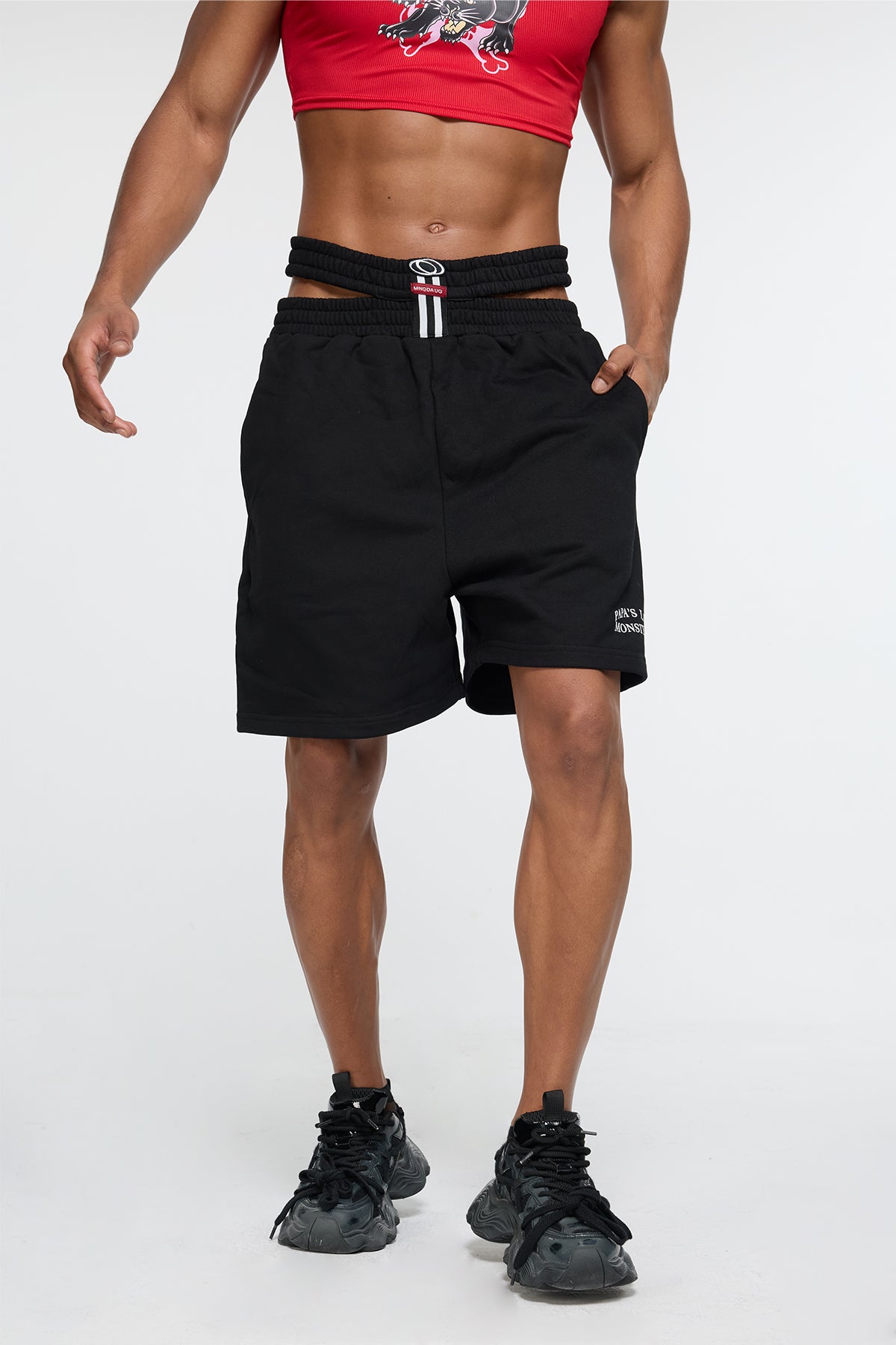 Structured Boxer Straight Shorts