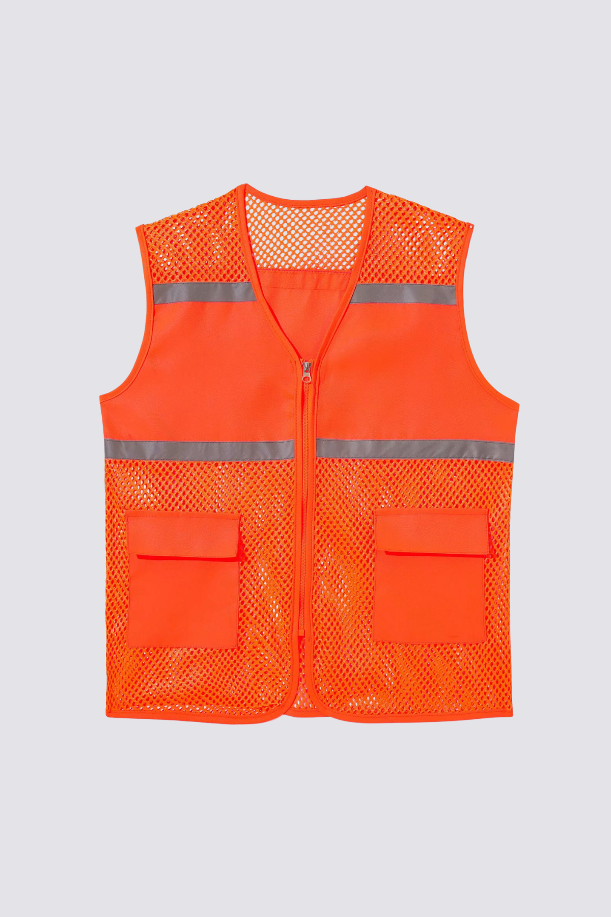Subtle Distortion Cutout Vest Orange