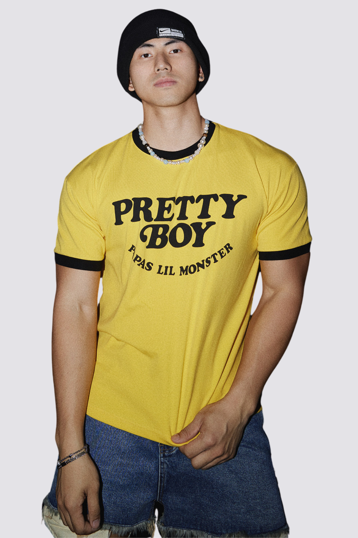 Subtle Tone Letter Print Top