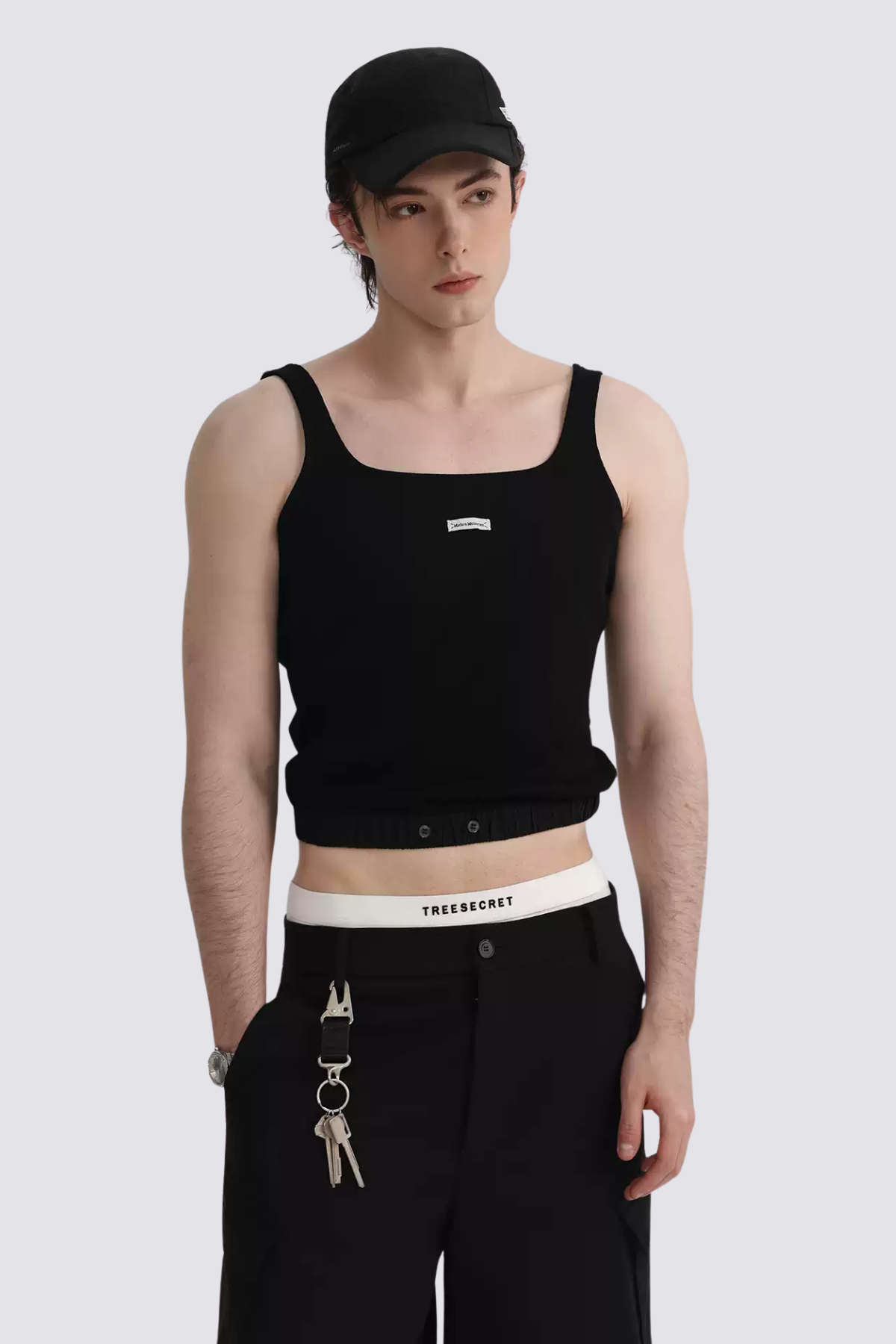 Subtle Weave Knit Tank Top