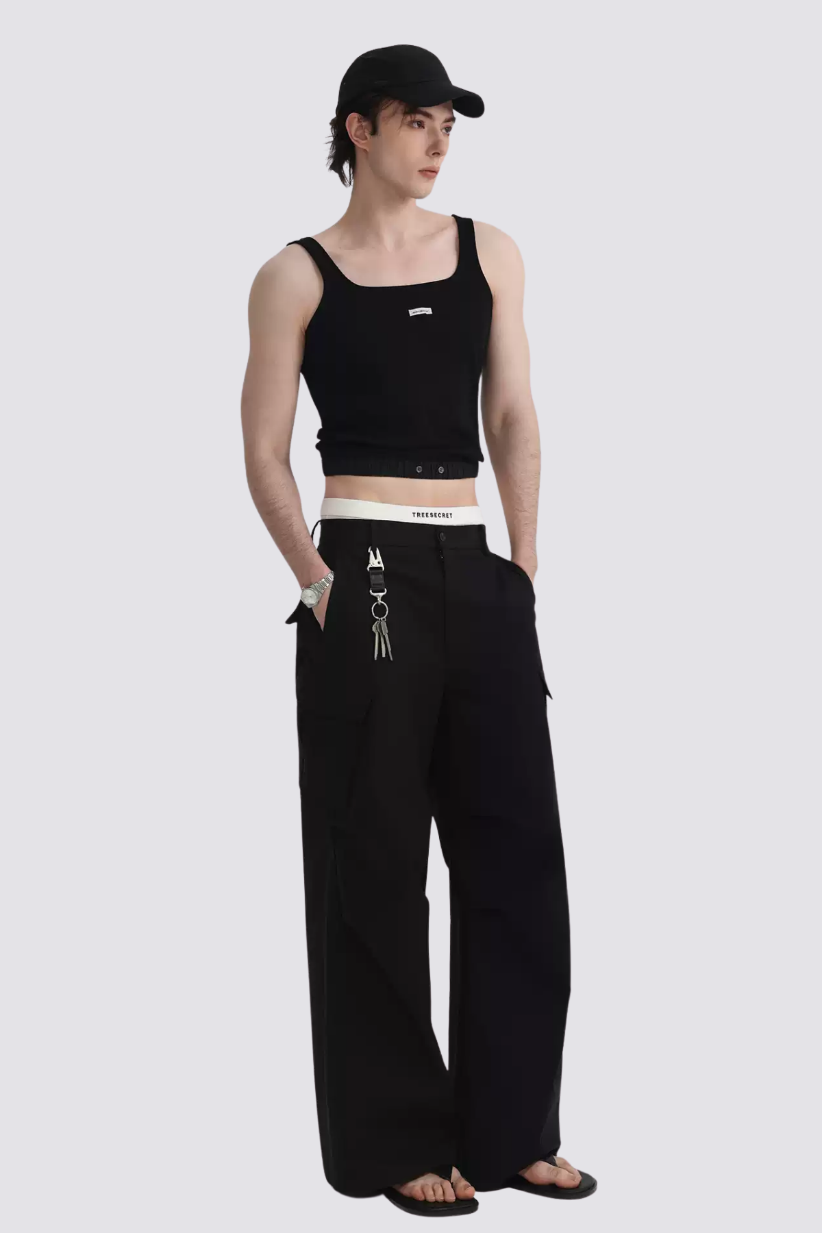 Subtle Weave Knit Tank Top
