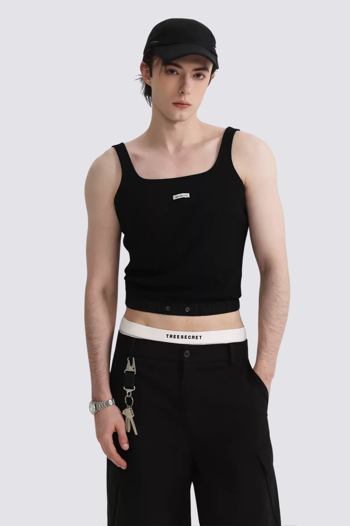 Subtle Weave Knit Tank Top