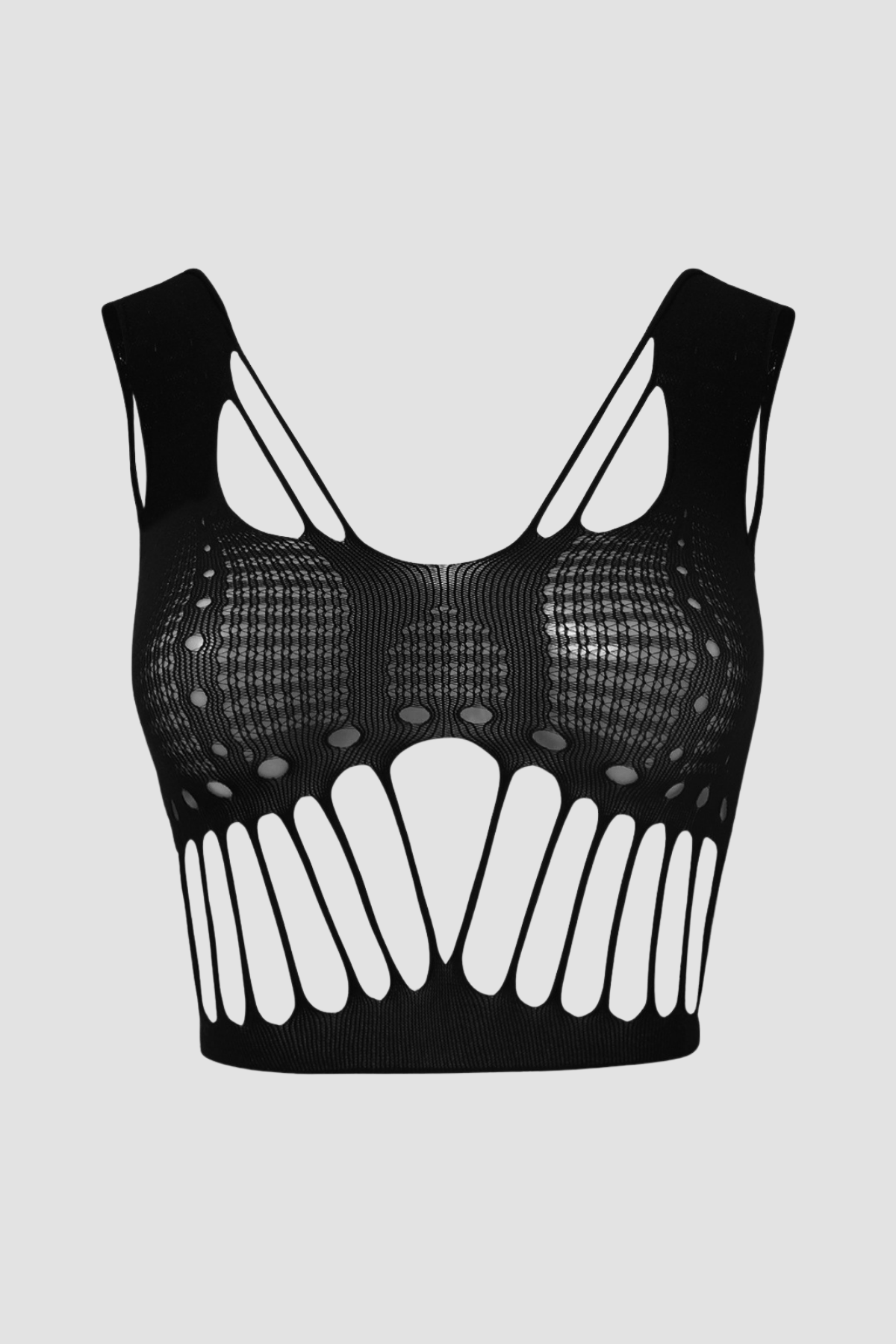 Verführerisches Crop-Top mit Spitzenausschnitt