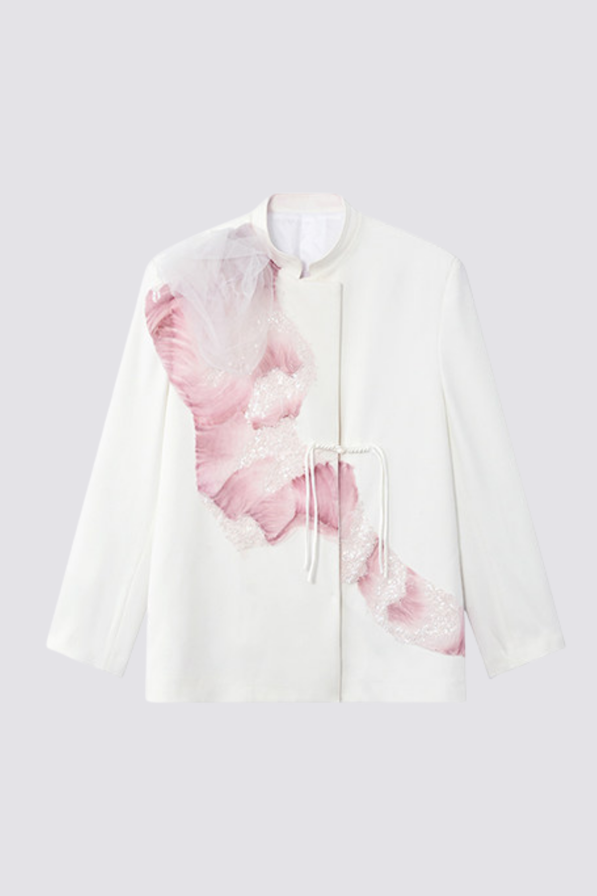 Synth Flare Long Sleeve Sequin Jacket