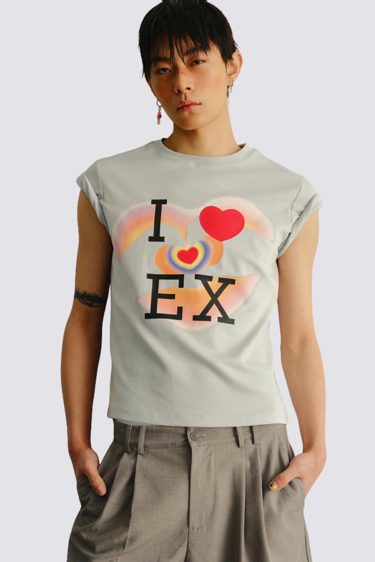 Synth Glow Print Top