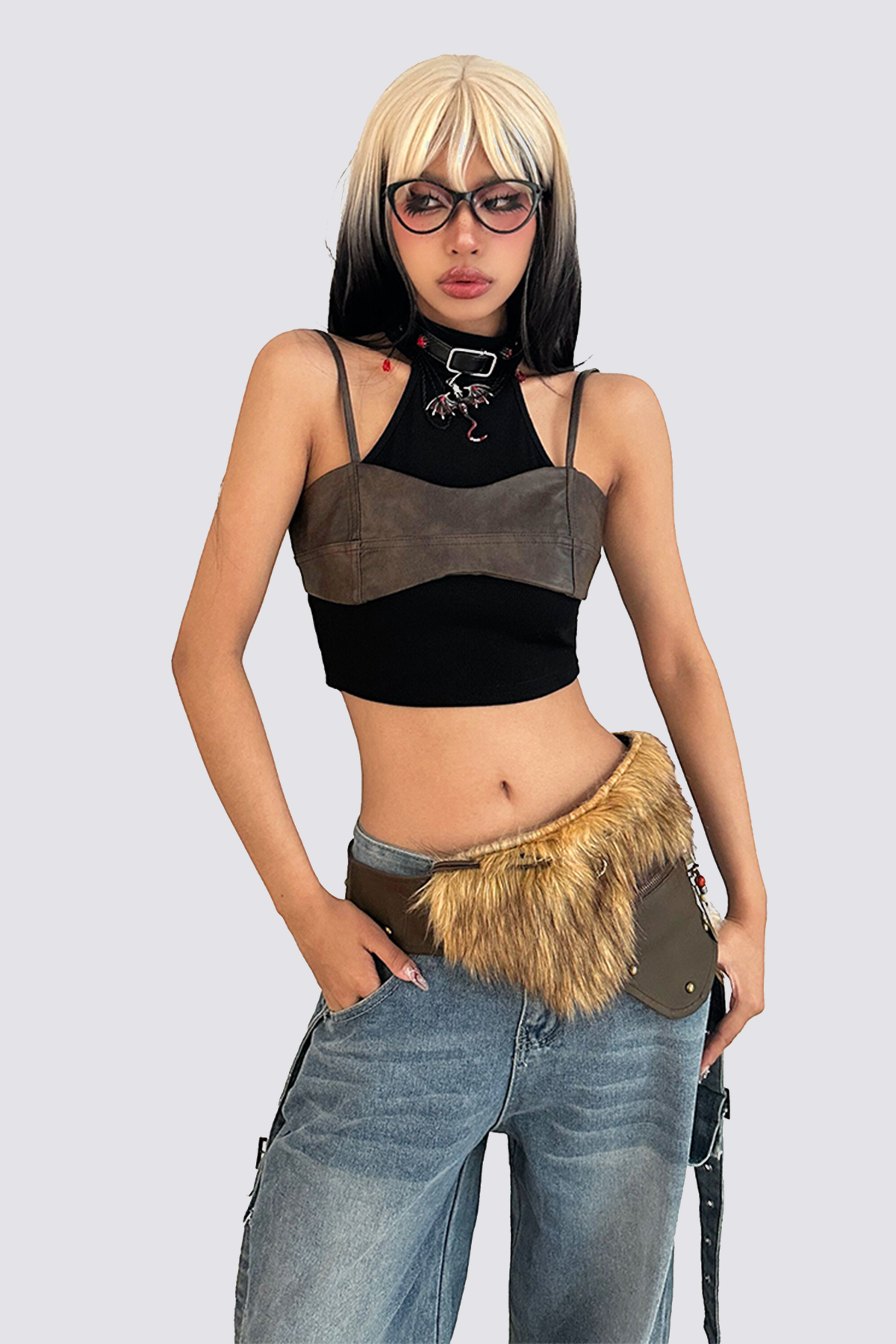 Tease Curve Spaghetti Crop Top
