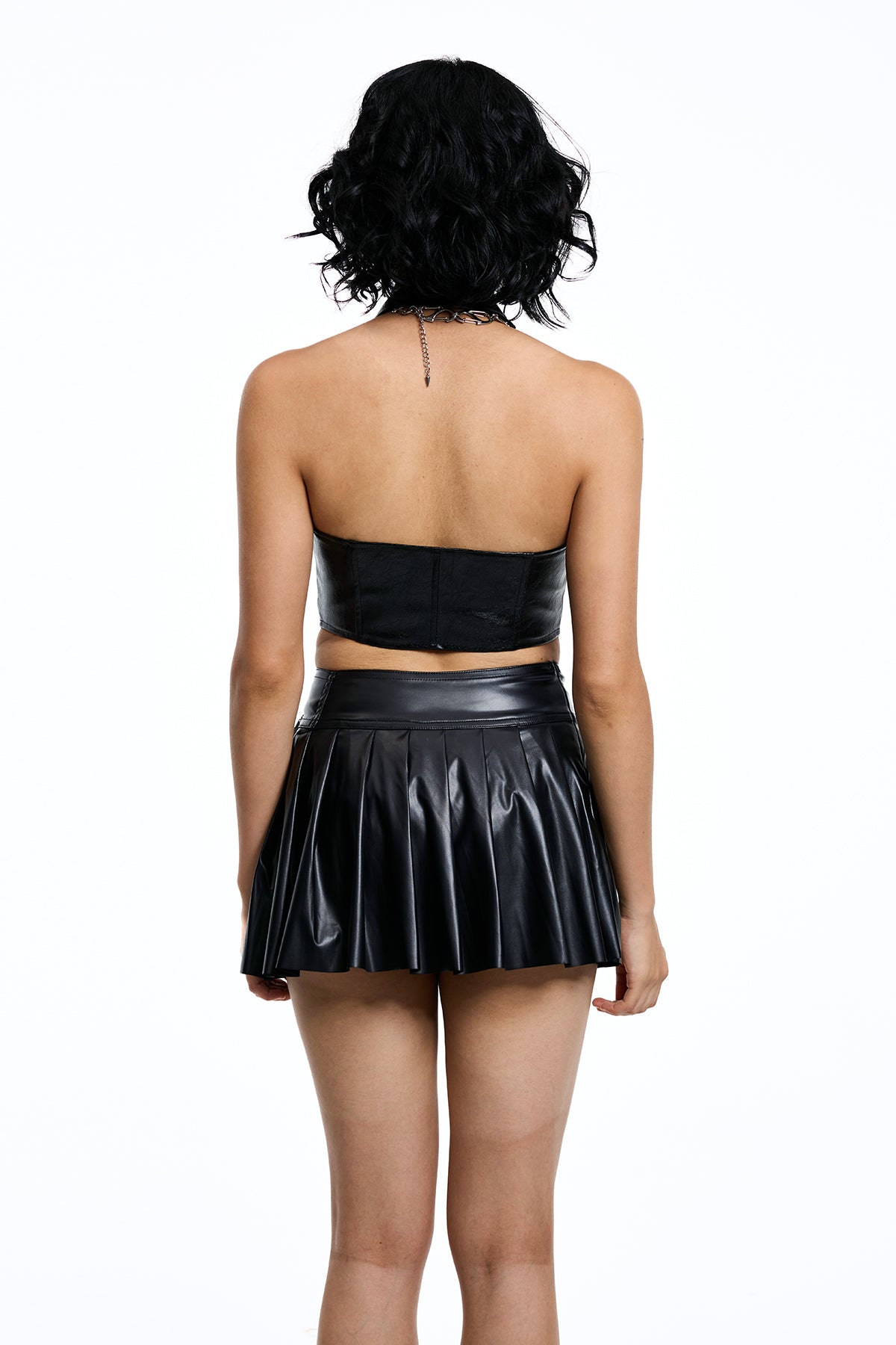 Tension Wrap Lace Up Crop Top