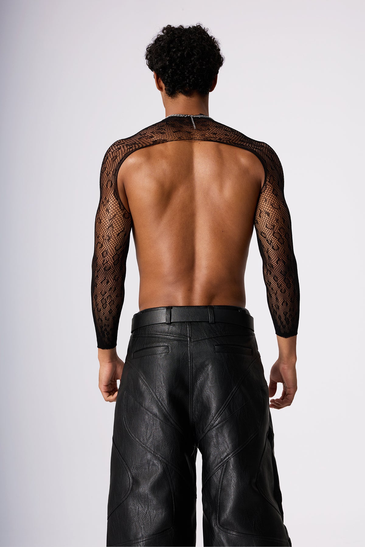 Thin Wrap Lace Pants Set