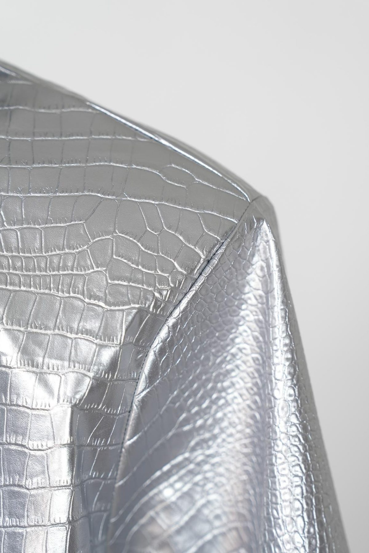 Tight Harness Paneled Cutout Top Silver