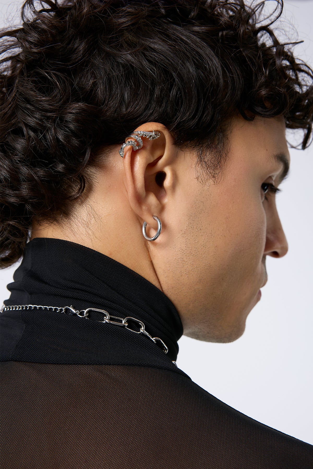 Titanium Flash Dragon Earring