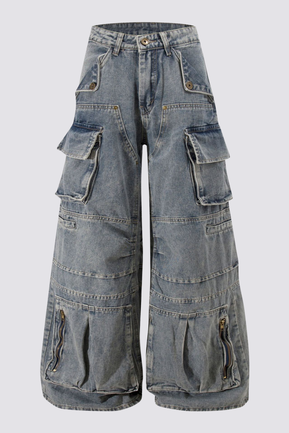 Tone Urban Barrel Jeans Blue