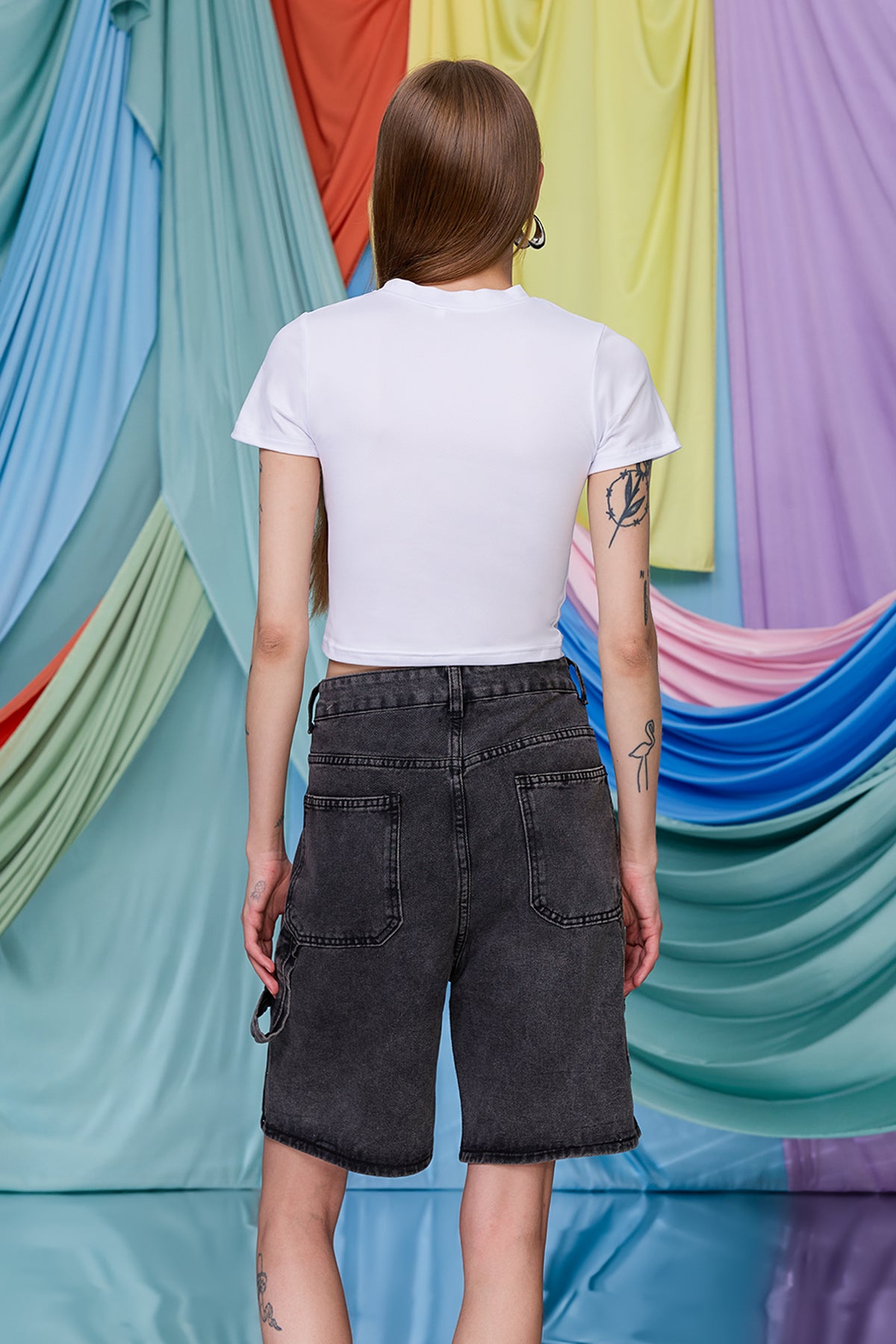 Tranquil Flow Print Crop Top