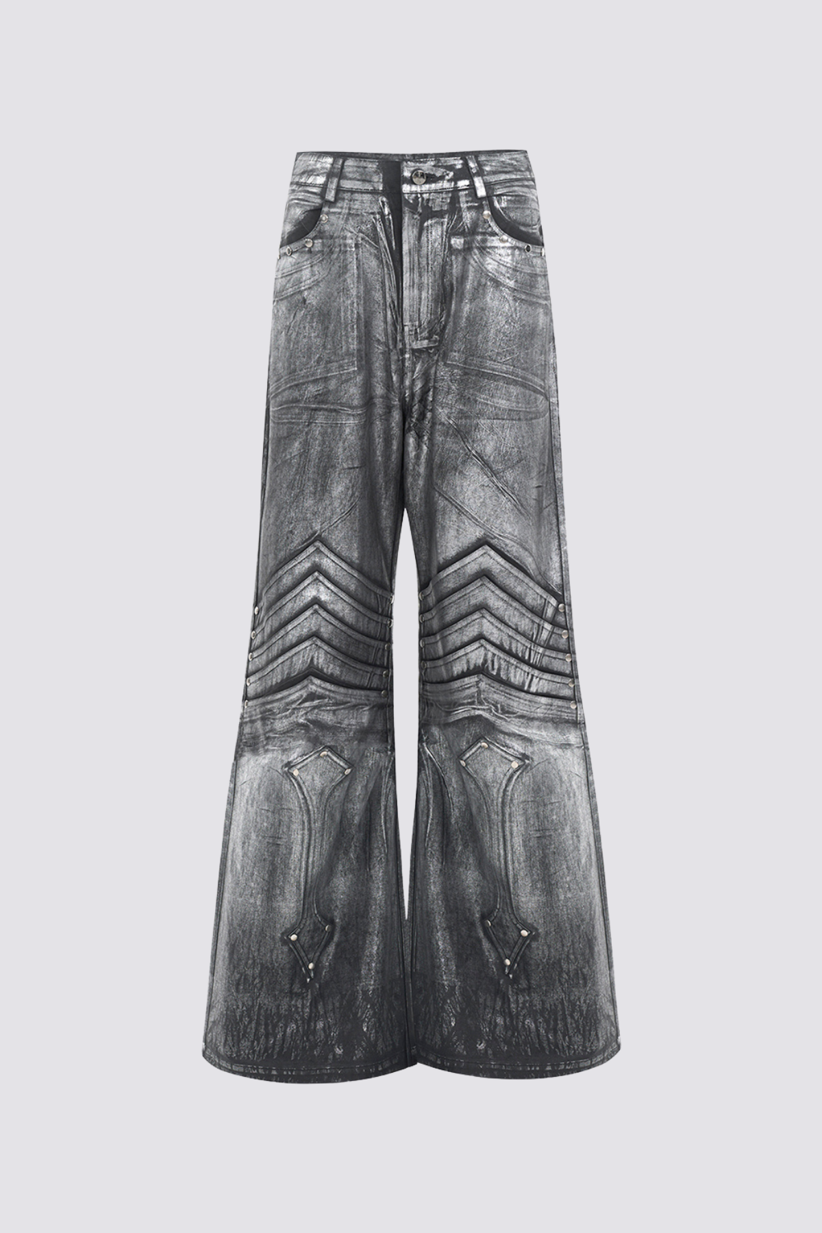 True Abrasion Deconstructed Wide Leg Jeans