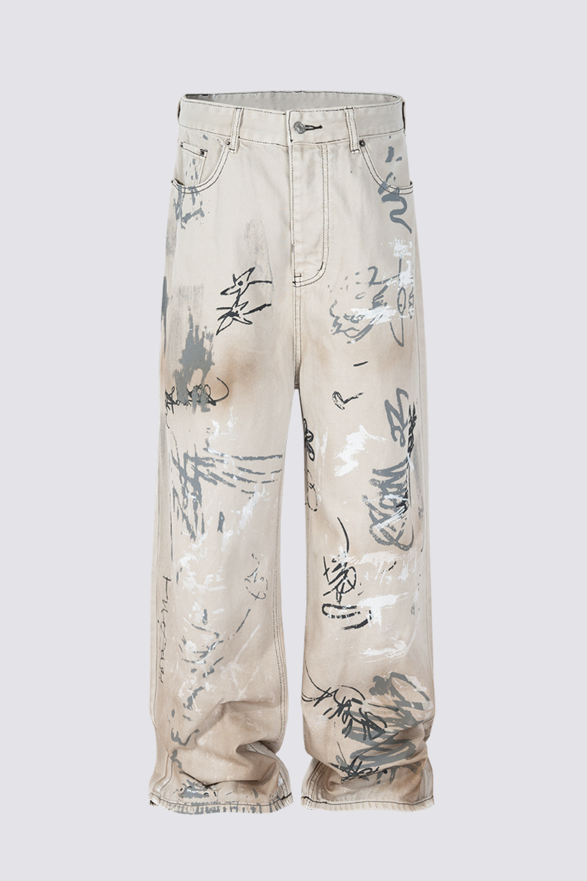 Tunnel Code Graffiti Straight Jeans