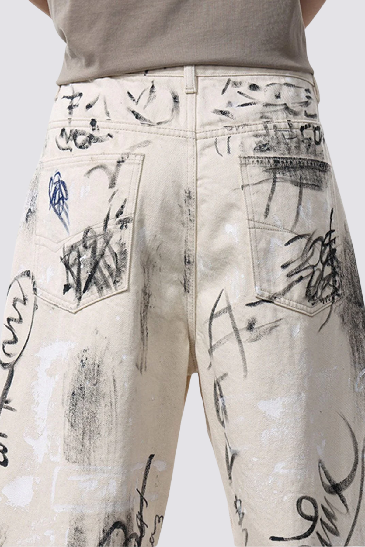 Tunnel Code Graffiti Straight Jeans