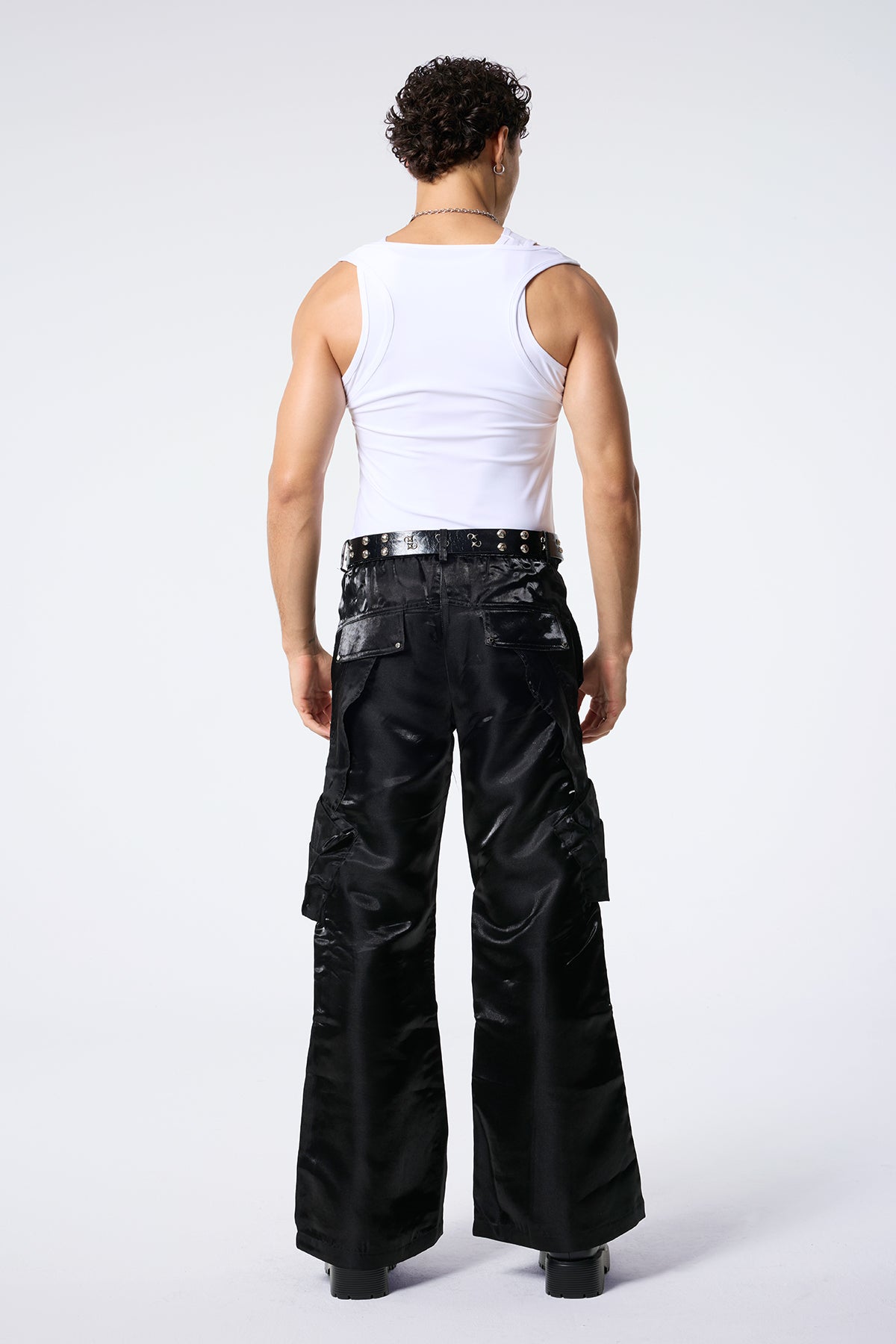 Tunnel Fade Sleeveless Top Set White