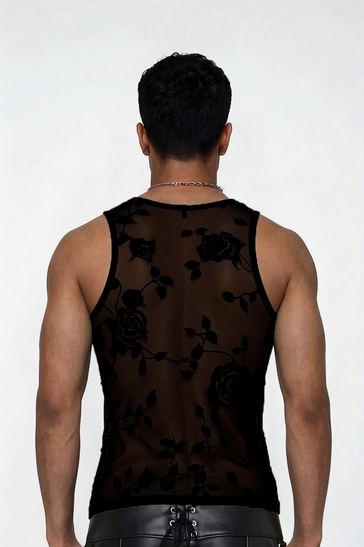 Twill Fuse Mesh Tank Top