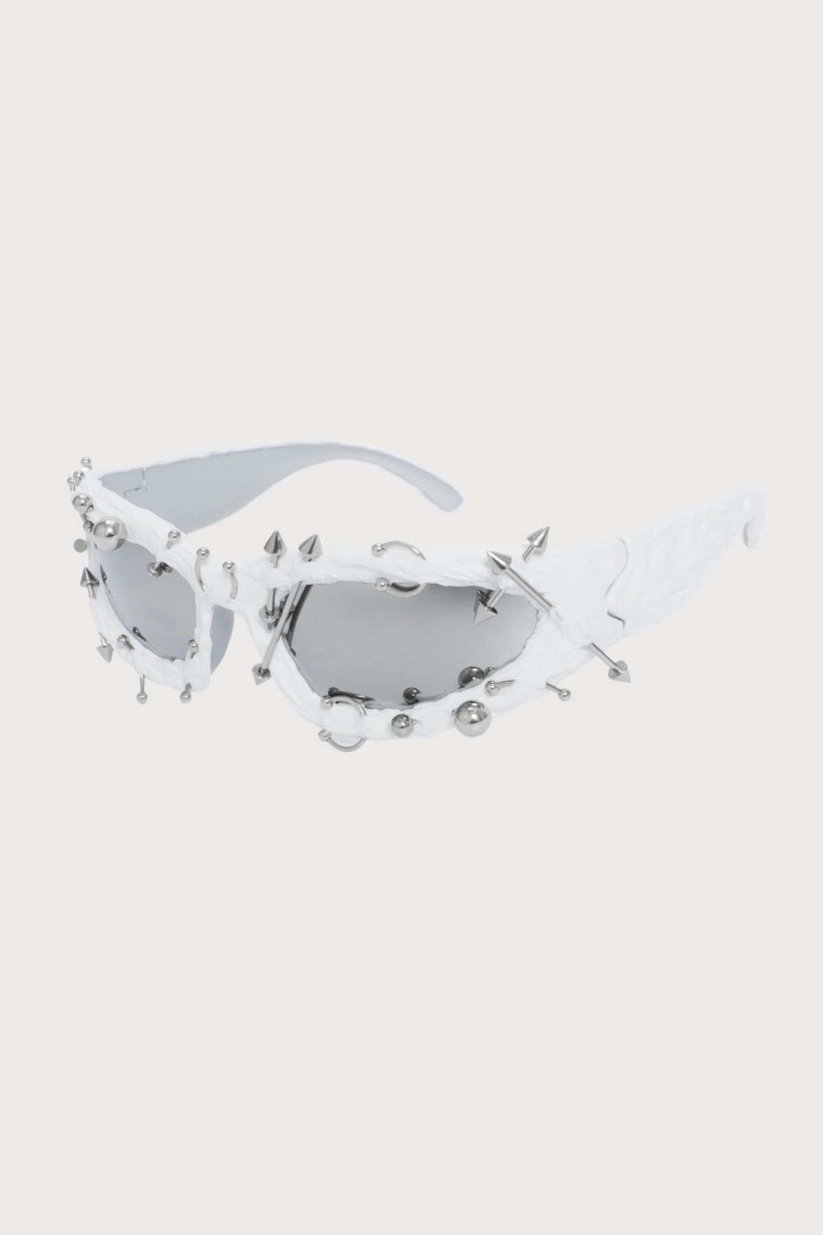 UV Cover Rivet Sunglasses White