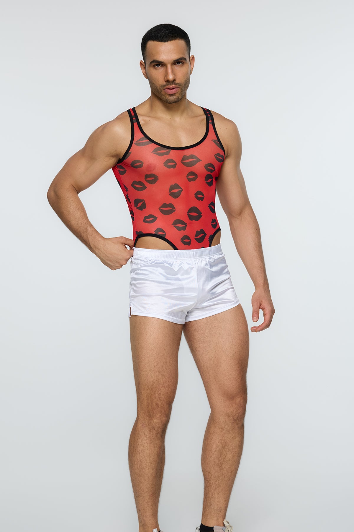 Unified Surface Lip Print Bodysuit