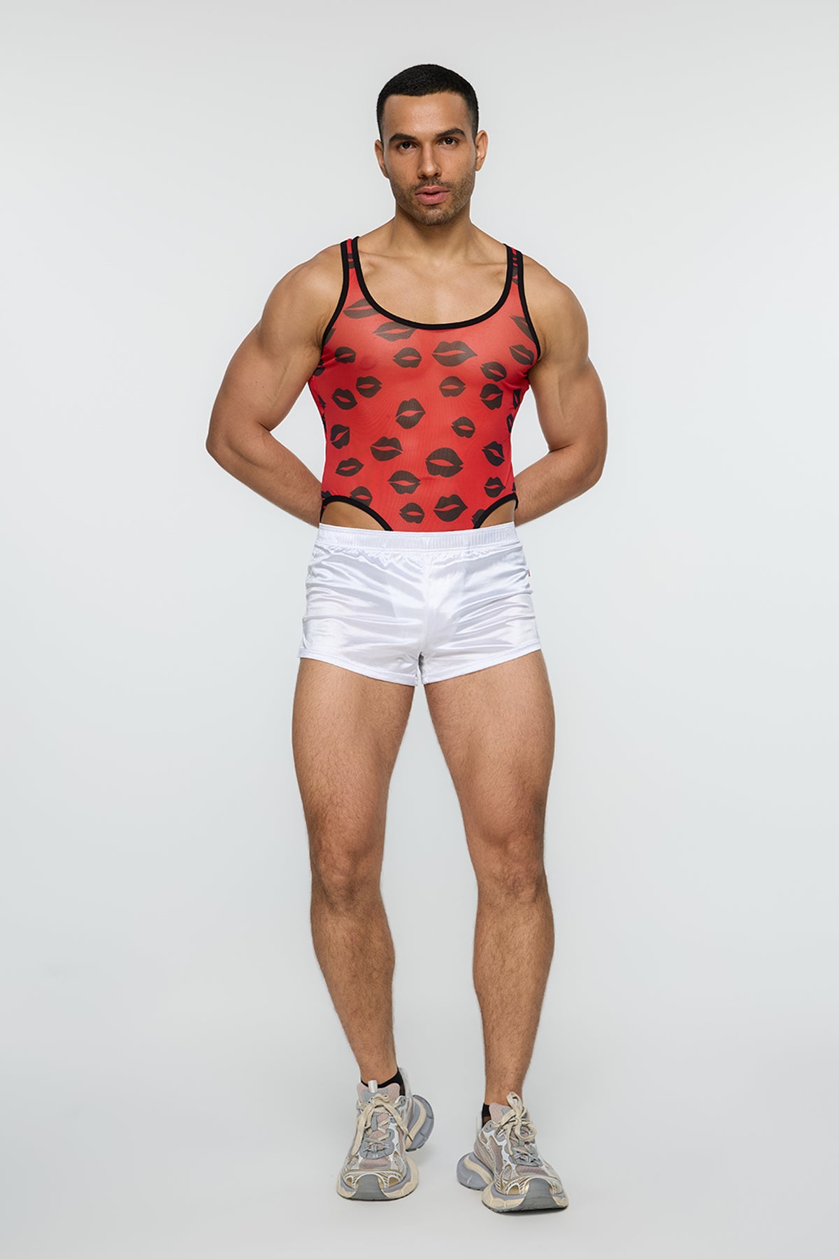 Unified Surface Lip Print Bodysuit