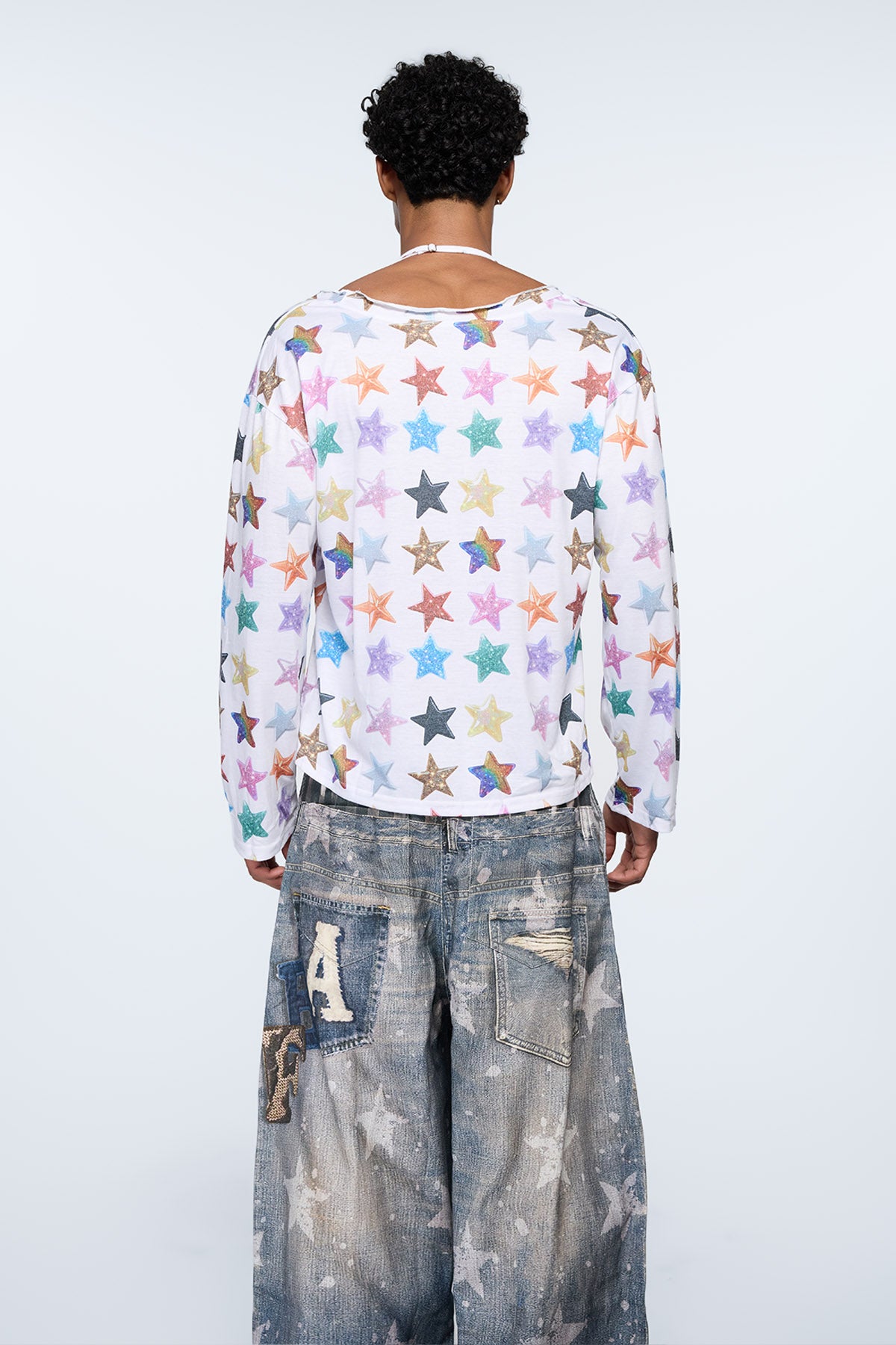 Unity Tide Long Sleeve Star Print Top
