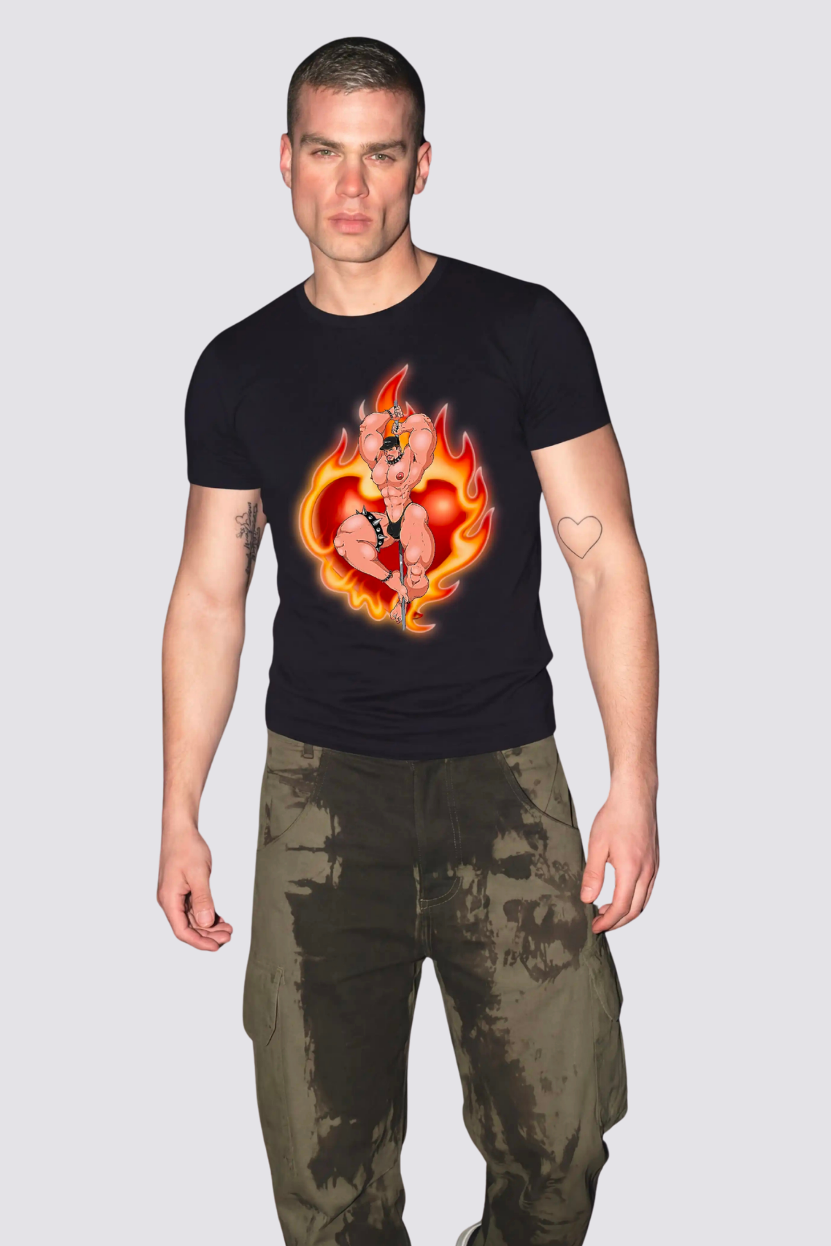 Urban Hostage Fire Boy T Shirt In Black