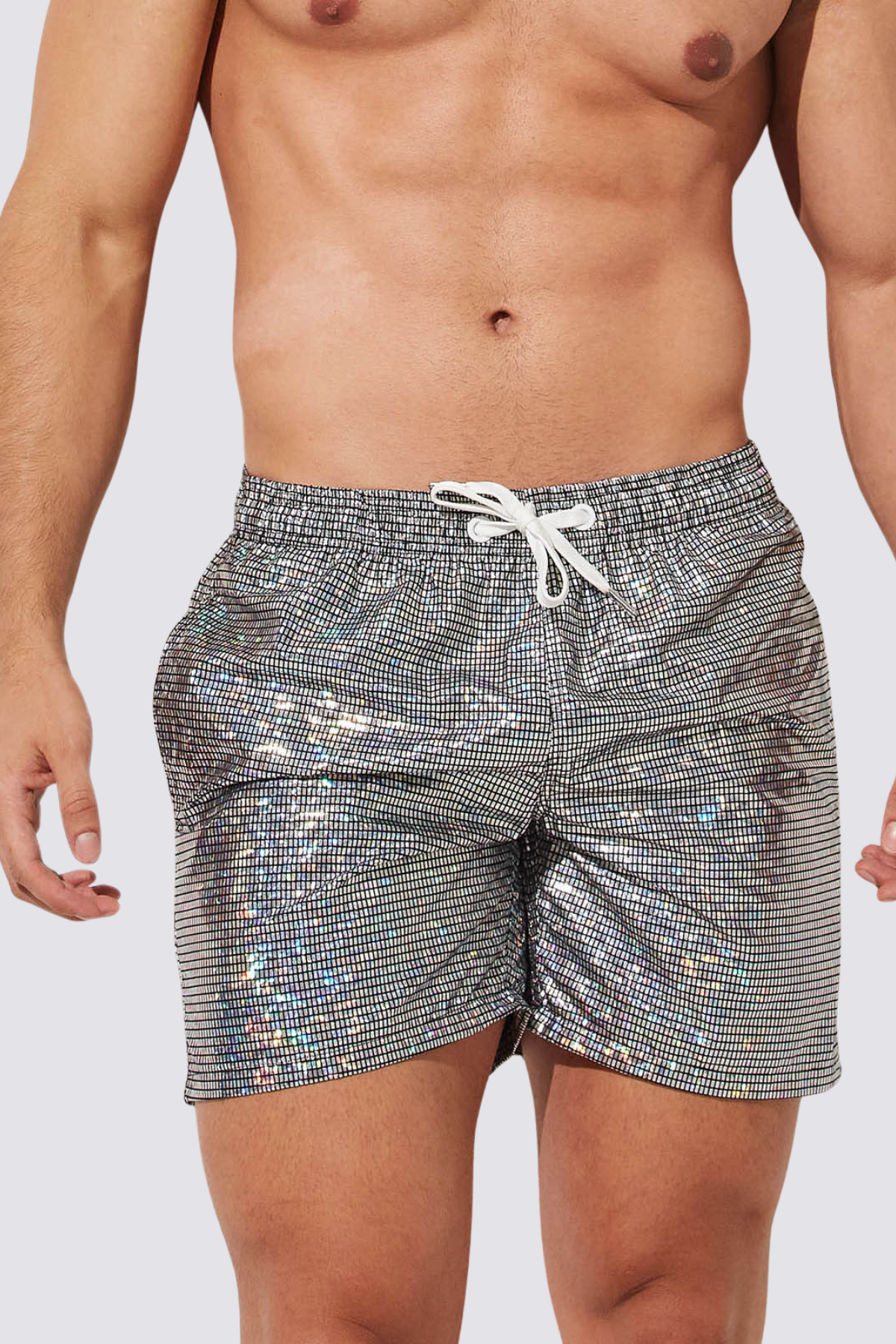 Urban Latch Metallic Print Shorts Black