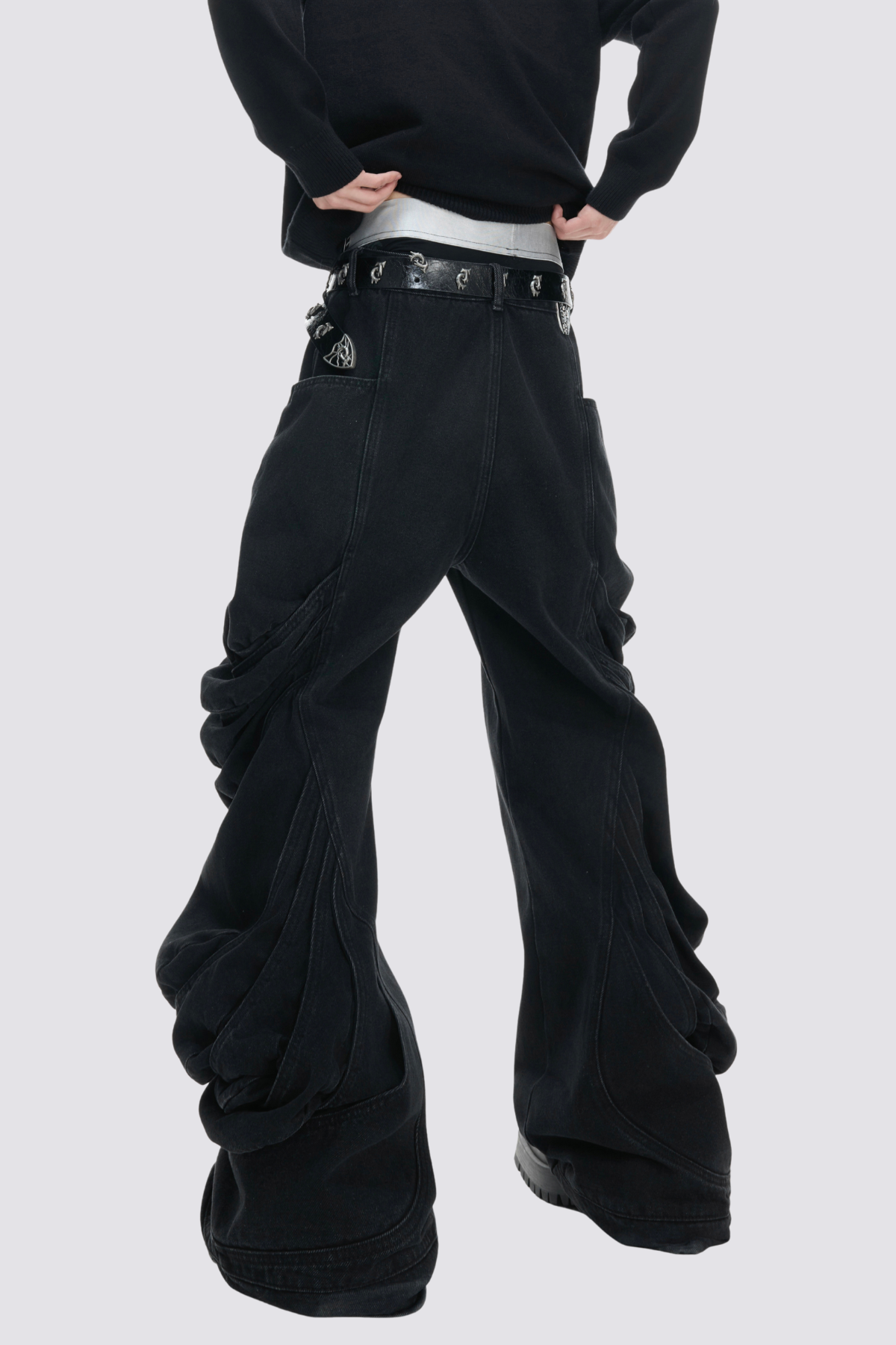 Urban Torque Barrel Stacked Jeans